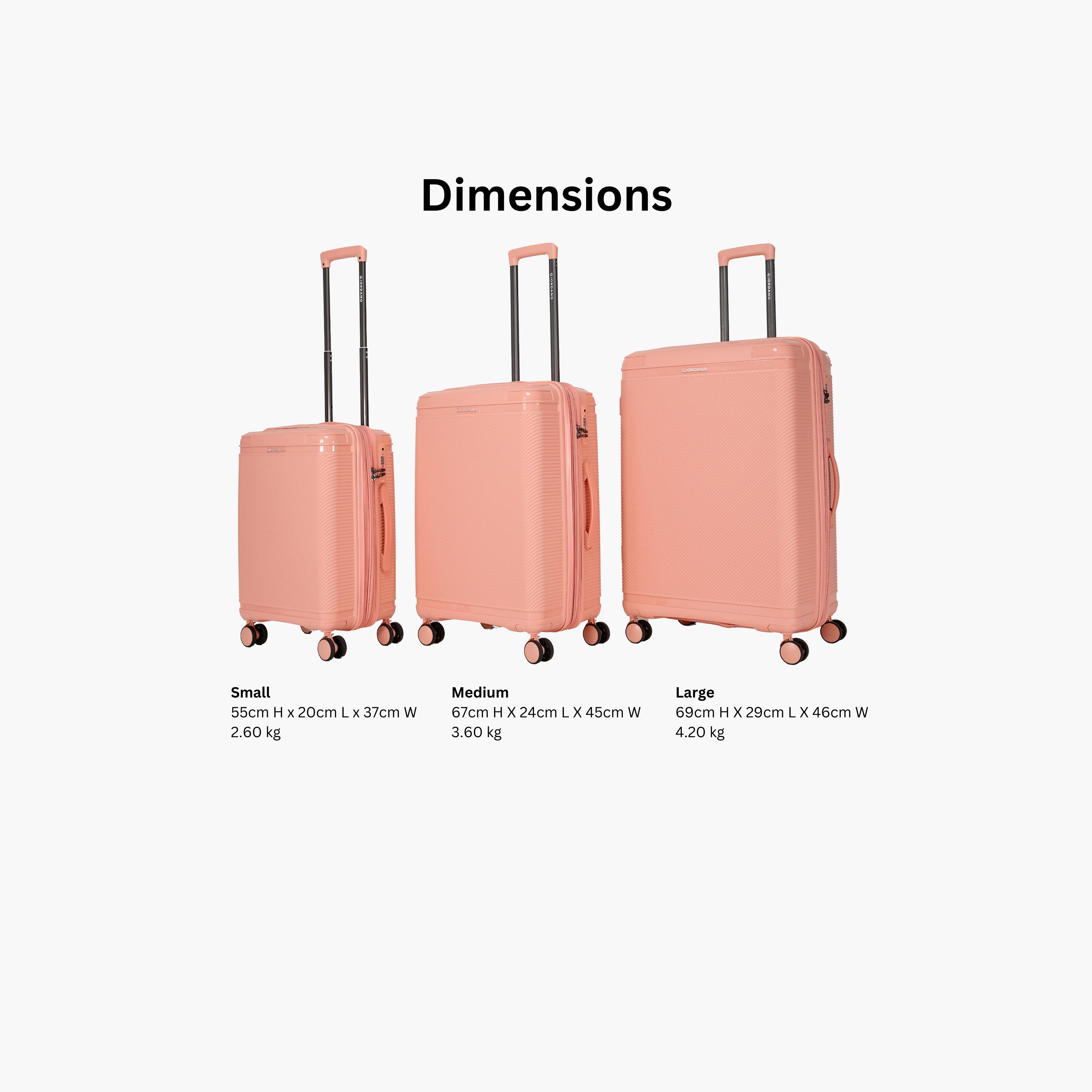 Giordano League Set of 3 Polypropylene Hard Sided 4-Wheeler Spinner Trolley Bag with TSA Lock  | GR011/3-travel-luggagesandbags-luggage-image-38