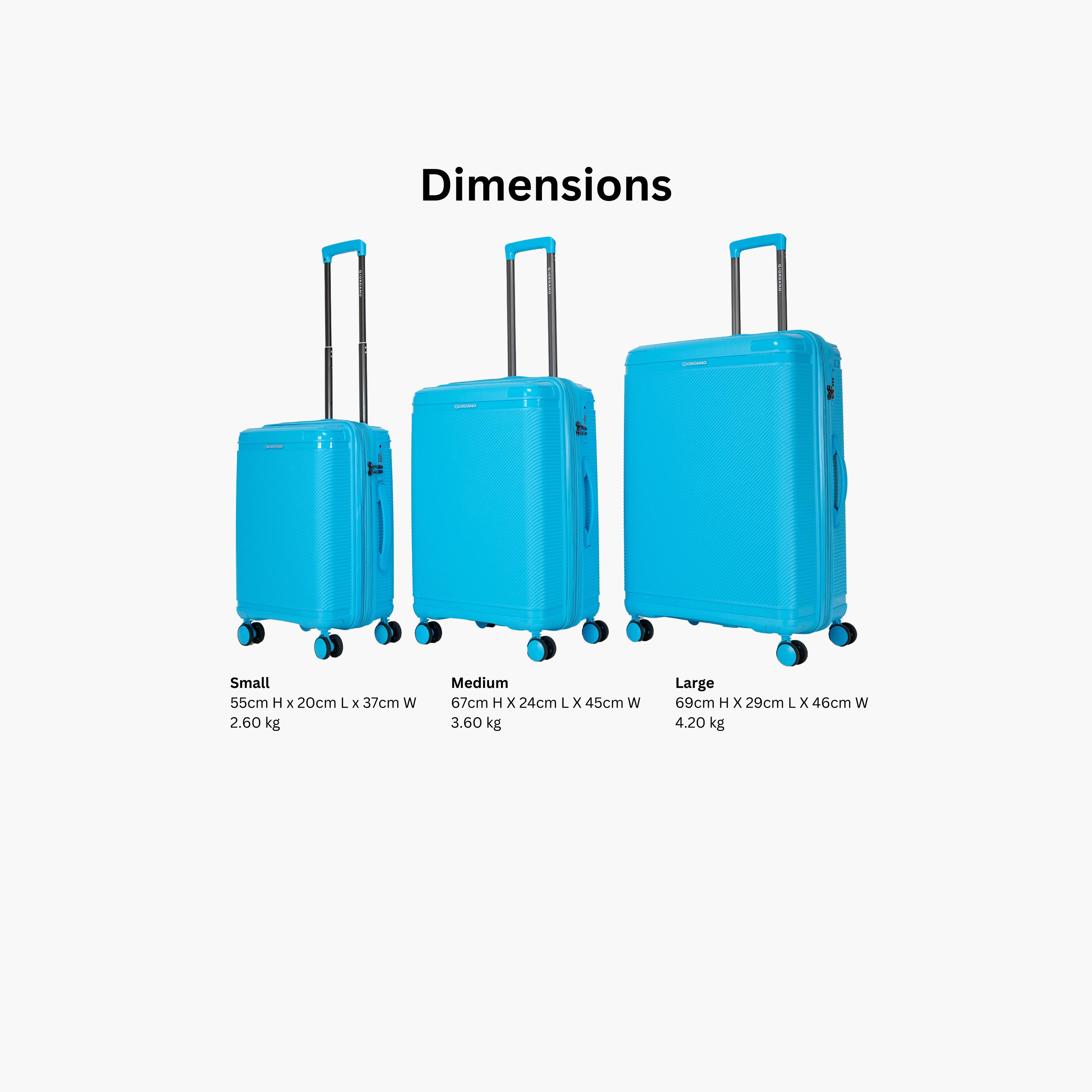 Giordano League Set of 3 Polypropylene Hard Sided 4-Wheeler Spinner Trolley Bag with TSA Lock  | GR011/3-travel-luggagesandbags-luggage-image-48