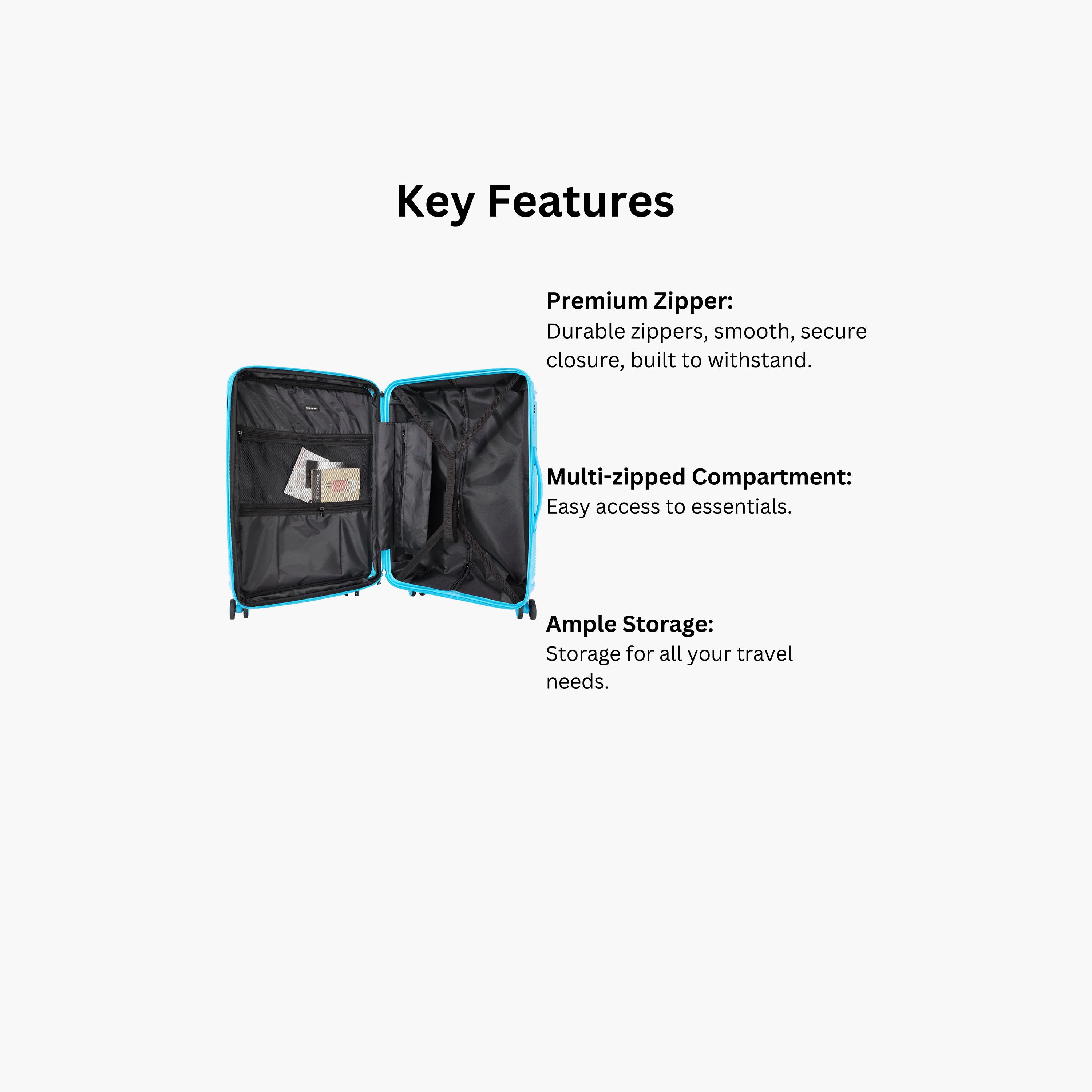 Giordano League Set of 3 Polypropylene Hard Sided 4-Wheeler Spinner Trolley Bag with TSA Lock  | GR011/3-travel-luggagesandbags-luggage-image-49