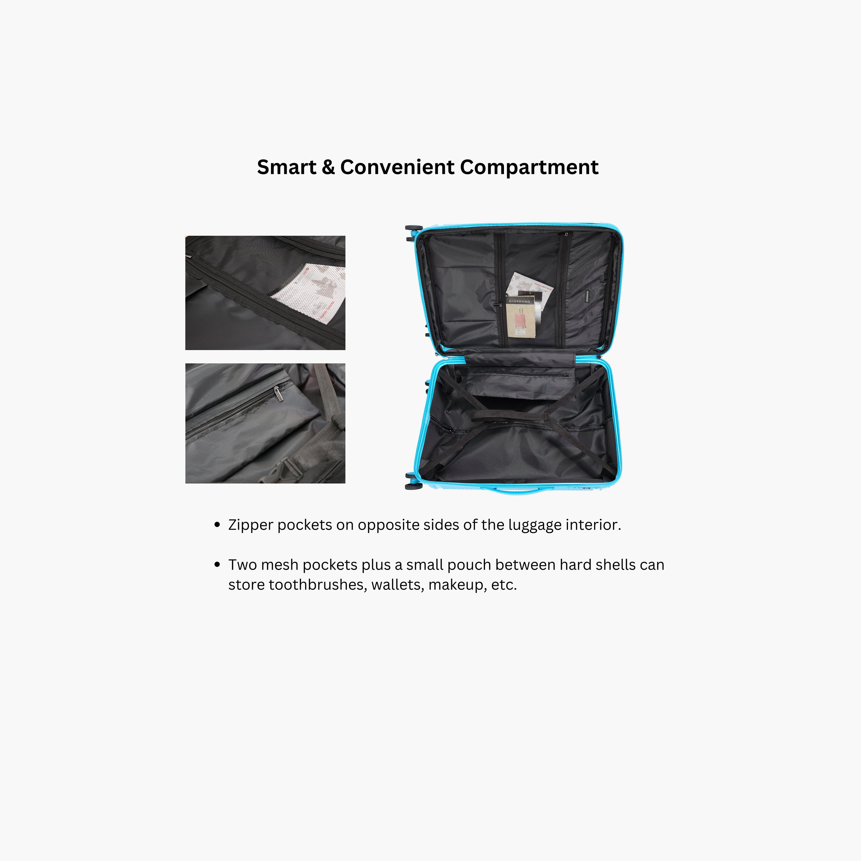 Giordano League Set of 3 Polypropylene Hard Sided 4-Wheeler Spinner Trolley Bag with TSA Lock  | GR011/3-travel-luggagesandbags-luggage-image-51