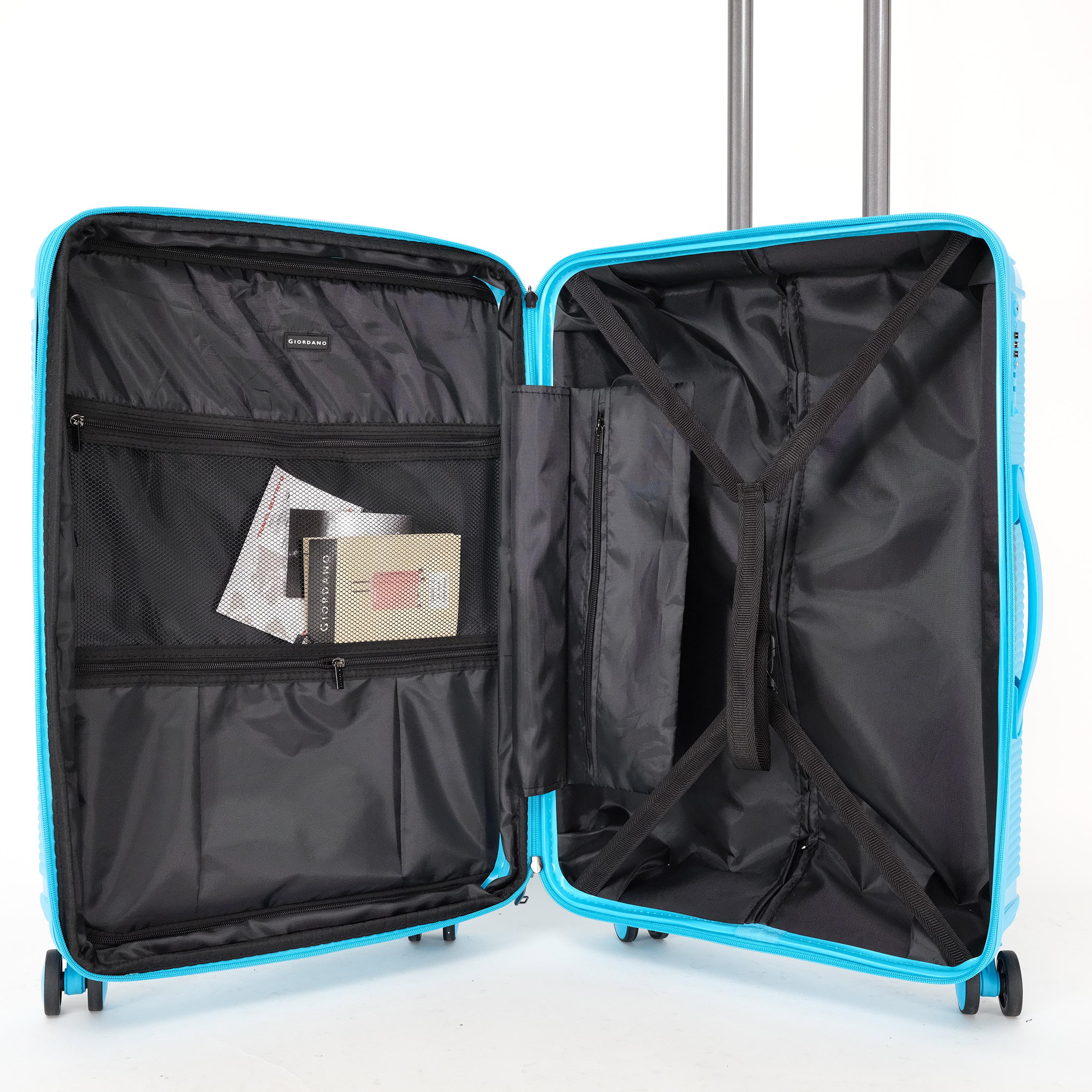 Giordano League Set of 3 Polypropylene Hard Sided 4-Wheeler Spinner Trolley Bag with TSA Lock  | GR011/3-travel-luggagesandbags-luggage-image-55