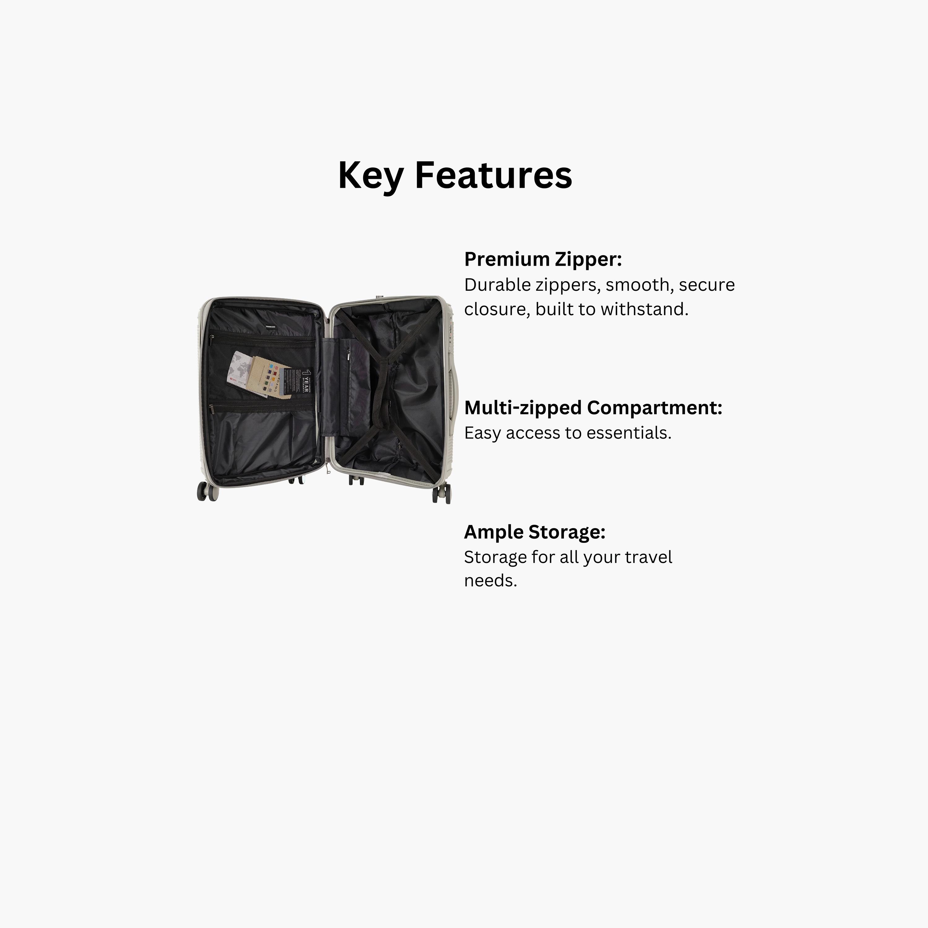 Giordano League Set of 3 Polypropylene Hard Sided 4-Wheeler Spinner Trolley Bag with TSA Lock  | GR011/3-travel-luggagesandbags-luggage-image-58