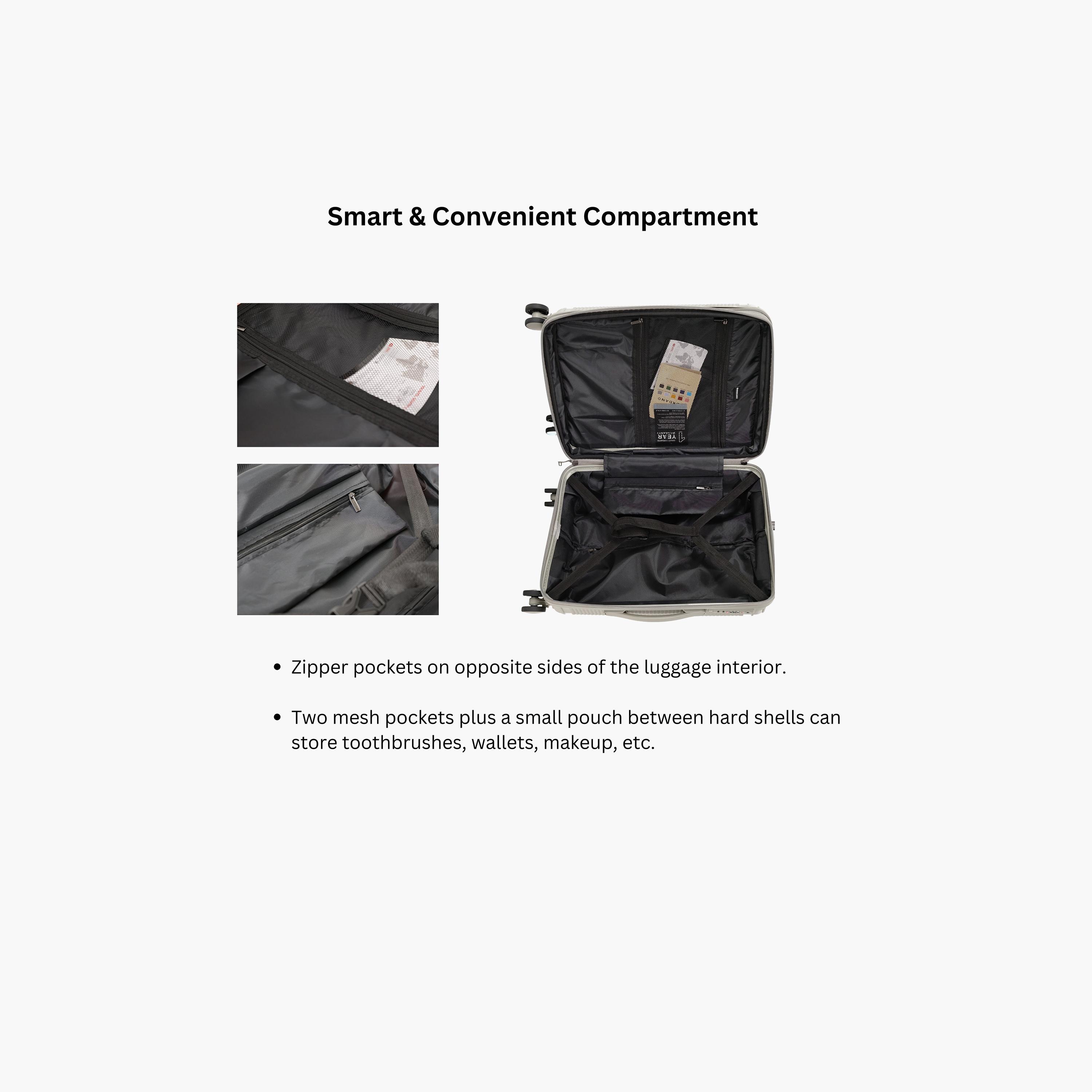 Giordano League Set of 3 Polypropylene Hard Sided 4-Wheeler Spinner Trolley Bag with TSA Lock  | GR011/3-travel-luggagesandbags-luggage-image-60