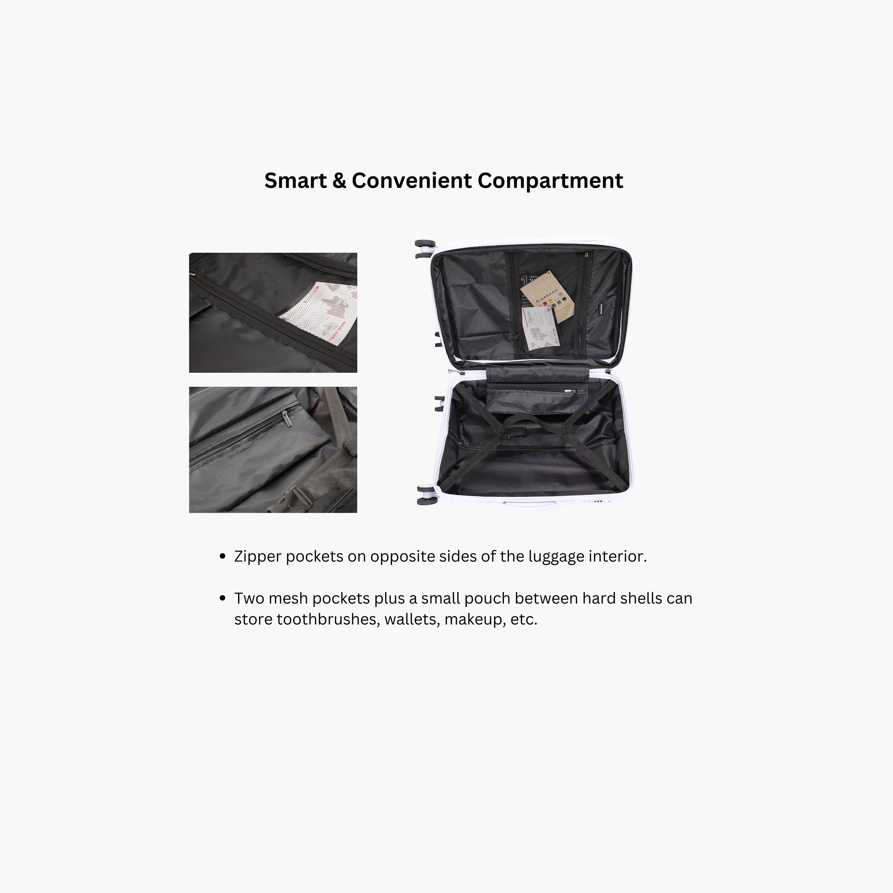 Giordano League Set of 3 Polypropylene Hard Sided 4-Wheeler Spinner Trolley Bag with TSA Lock  | GR011/3-travel-luggagesandbags-luggage-image-76