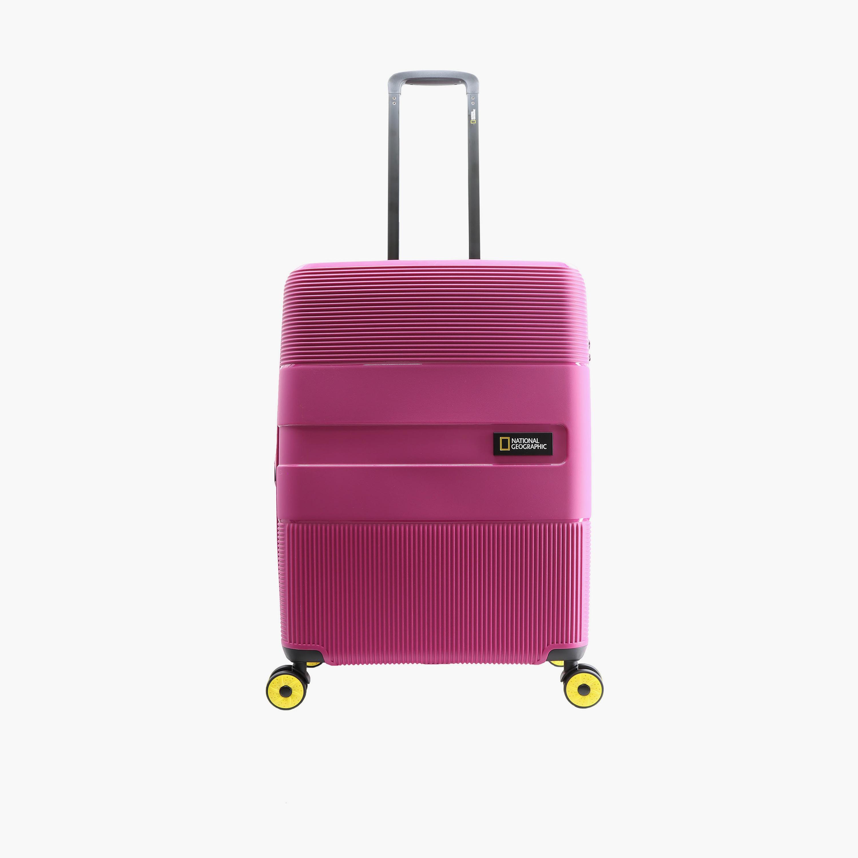 NATIONAL GEOGRAPHIC Cavern 67 CM Medium Check-in Polypropylene Hard Sided 4-Wheeler Spinner Trolley Bag with TSA Lock  | N221HA.60-travel-luggagesandbags-luggage-image-1