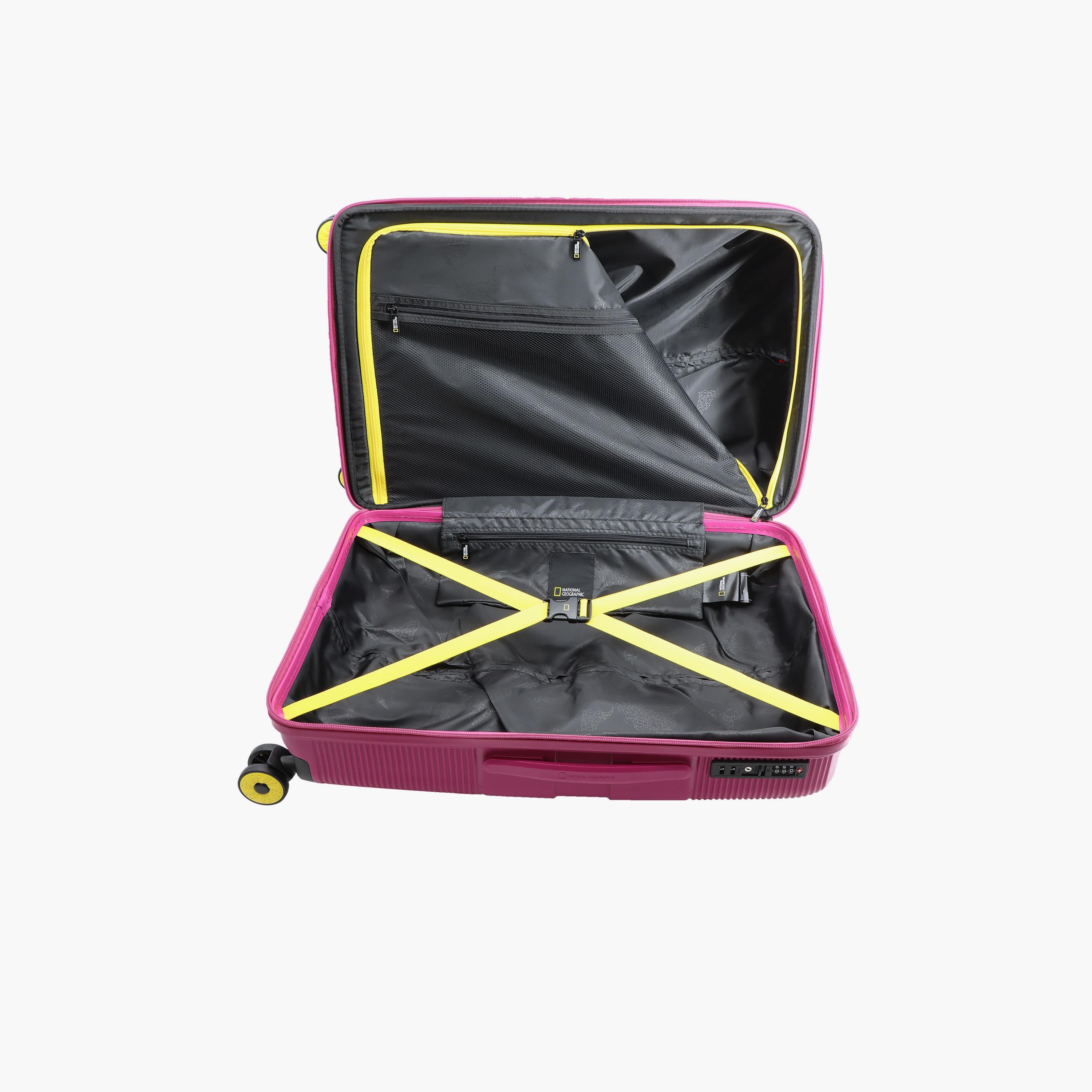 NATIONAL GEOGRAPHIC Cavern 67 CM Medium Check-in Polypropylene Hard Sided 4-Wheeler Spinner Trolley Bag with TSA Lock  | N221HA.60-travel-luggagesandbags-luggage-image-12