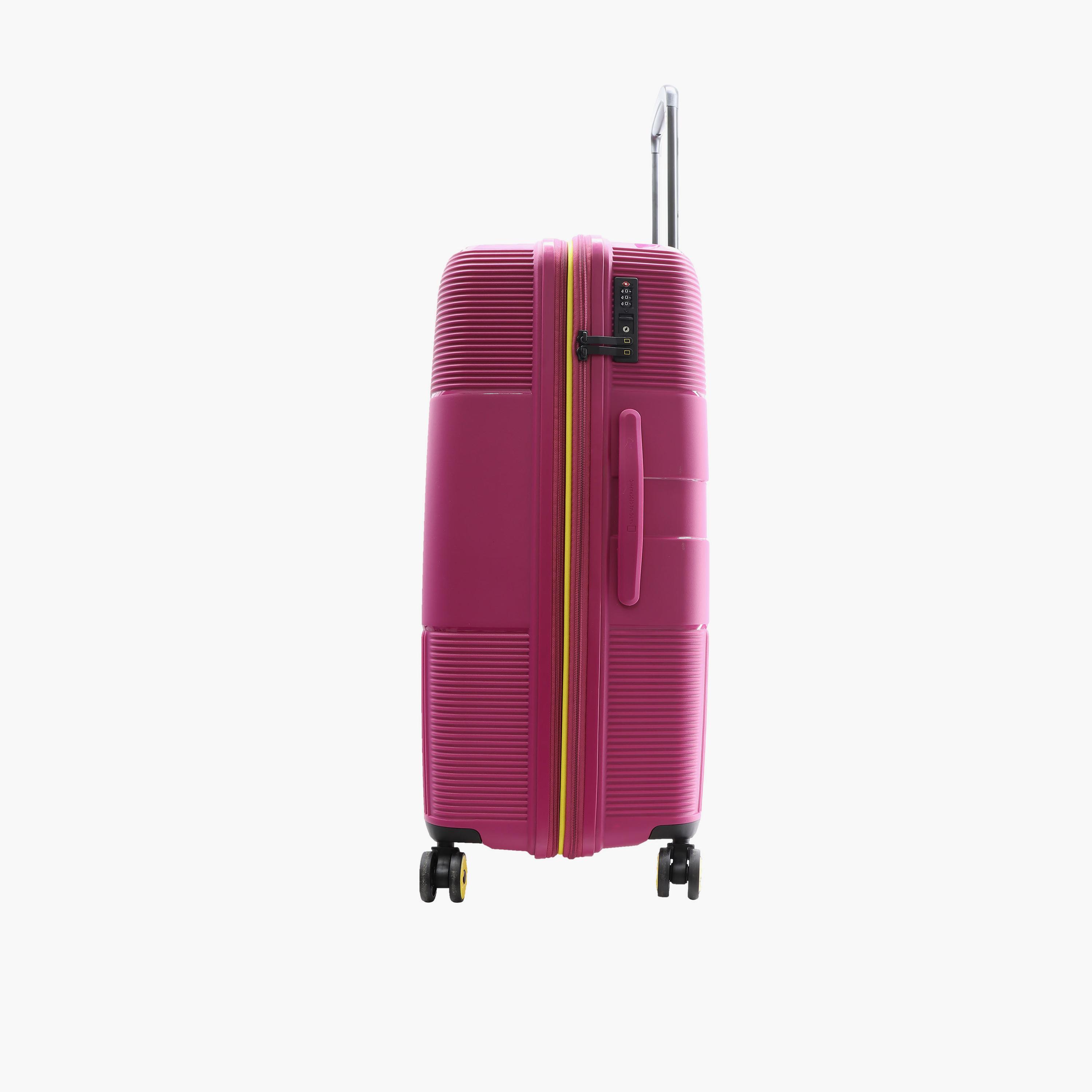 NATIONAL GEOGRAPHIC Cavern 78 CM Large Check-in Polypropylene Hard Sided 4-Wheeler Spinner Trolley Bag with TSA Lock  | N221HA.71-travel-luggagesandbags-luggage-image-10