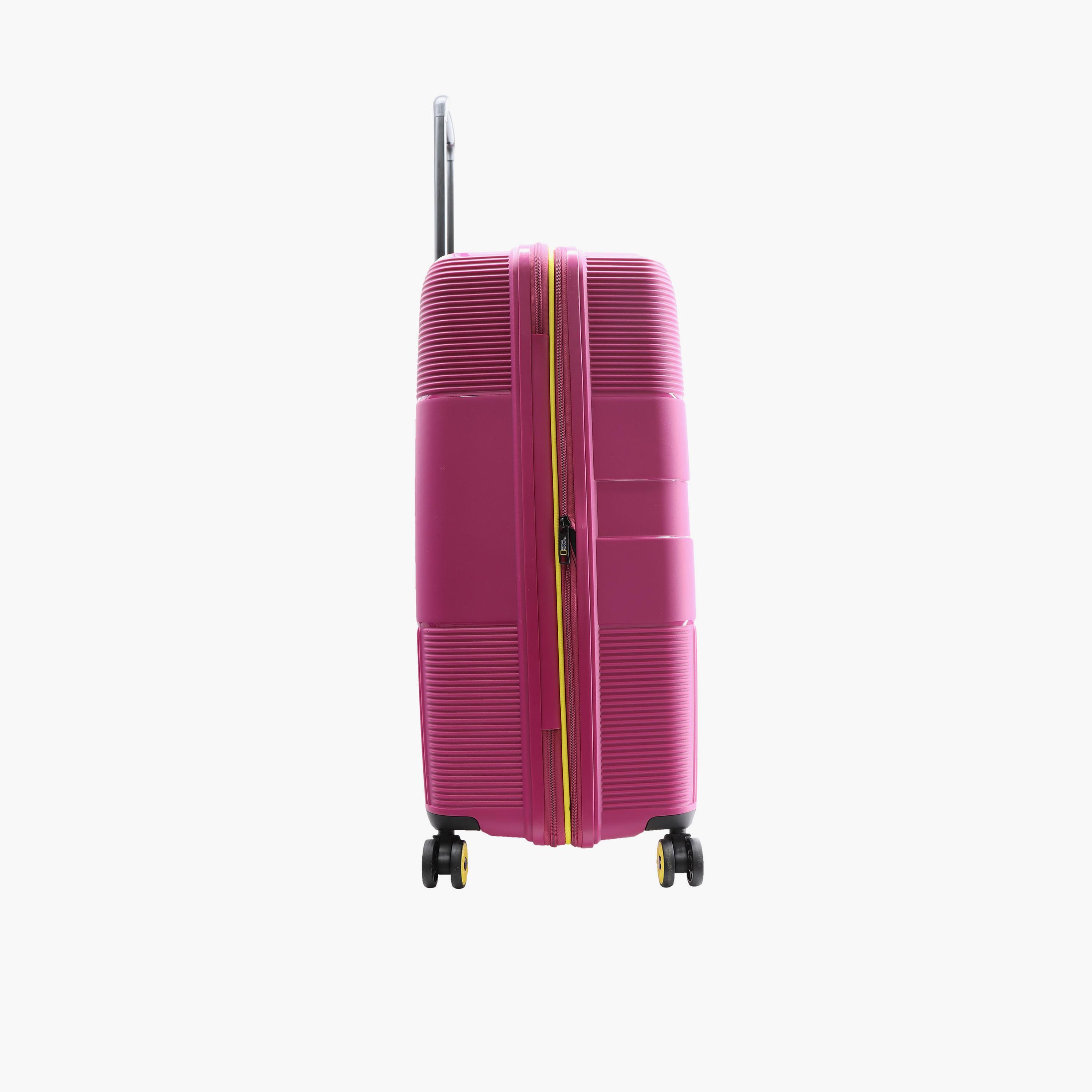 NATIONAL GEOGRAPHIC Cavern 78 CM Large Check-in Polypropylene Hard Sided 4-Wheeler Spinner Trolley Bag with TSA Lock  | N221HA.71-travel-luggagesandbags-luggage-image-12