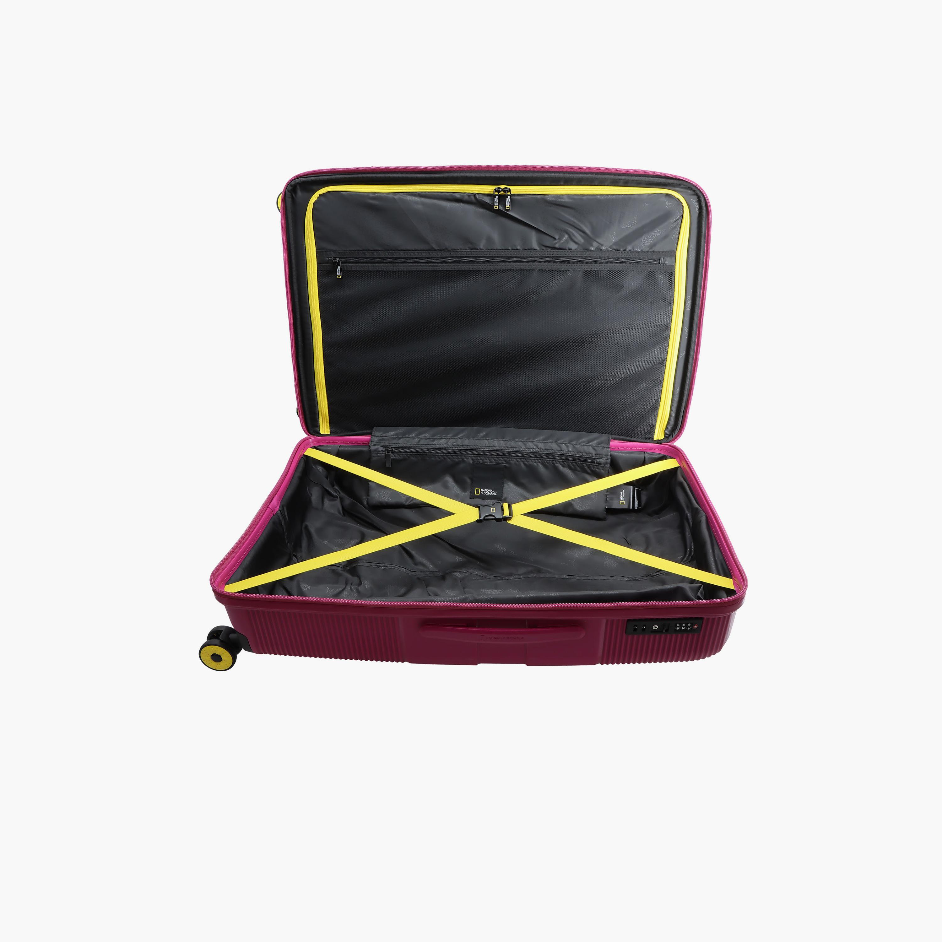 NATIONAL GEOGRAPHIC Cavern 78 CM Large Check-in Polypropylene Hard Sided 4-Wheeler Spinner Trolley Bag with TSA Lock  | N221HA.71-travel-luggagesandbags-luggage-image-7