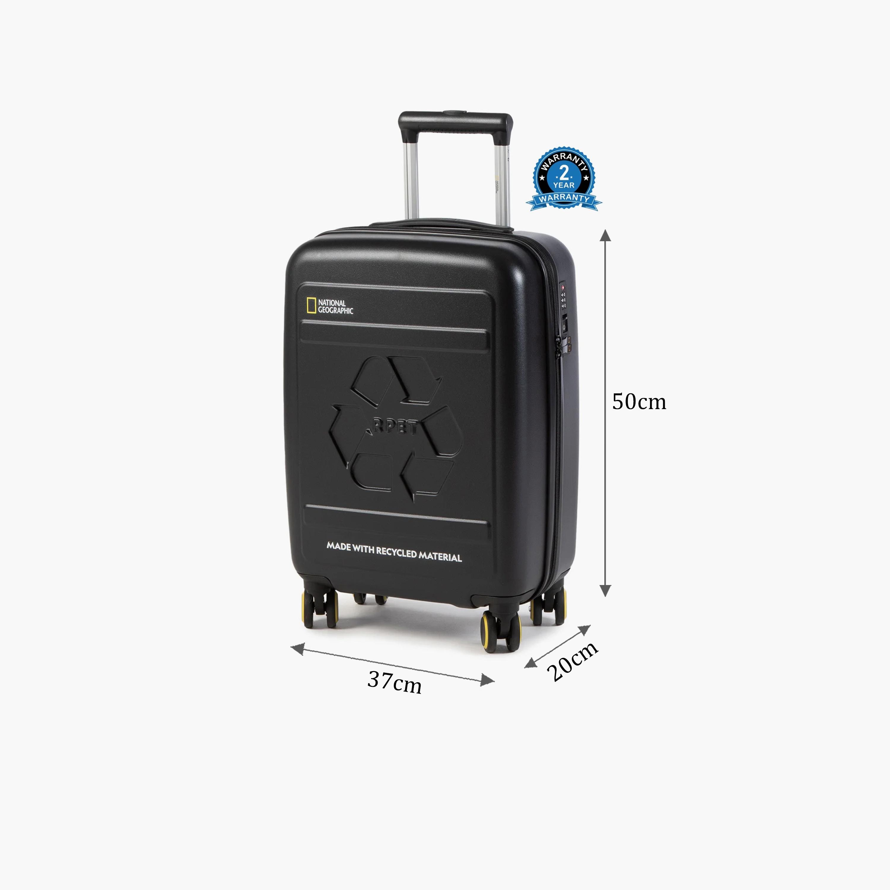 NATIONAL GEOGRAPHIC RPET Balance 50 CM Small Cabin Polycarbonate with ABS Hard Sided 4-Wheeler Spinner Trolley Bag with TSA Lock  | N205HA.49-travel-luggagesandbags-luggage-image-2