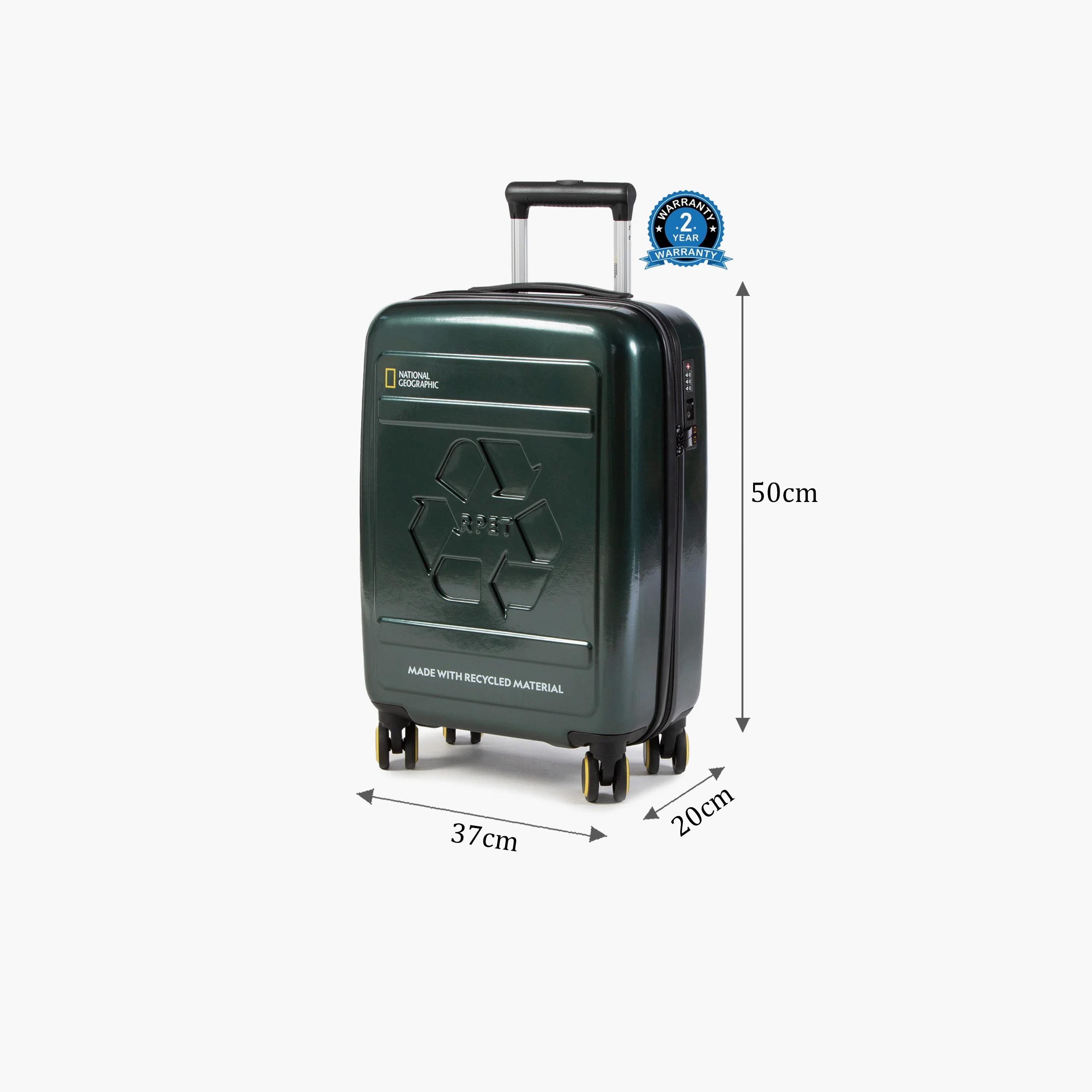 NATIONAL GEOGRAPHIC RPET Balance 50 CM Small Cabin Polycarbonate with ABS Hard Sided 4-Wheeler Spinner Trolley Bag with TSA Lock  | N205HA.49-travel-luggagesandbags-luggage-image-2