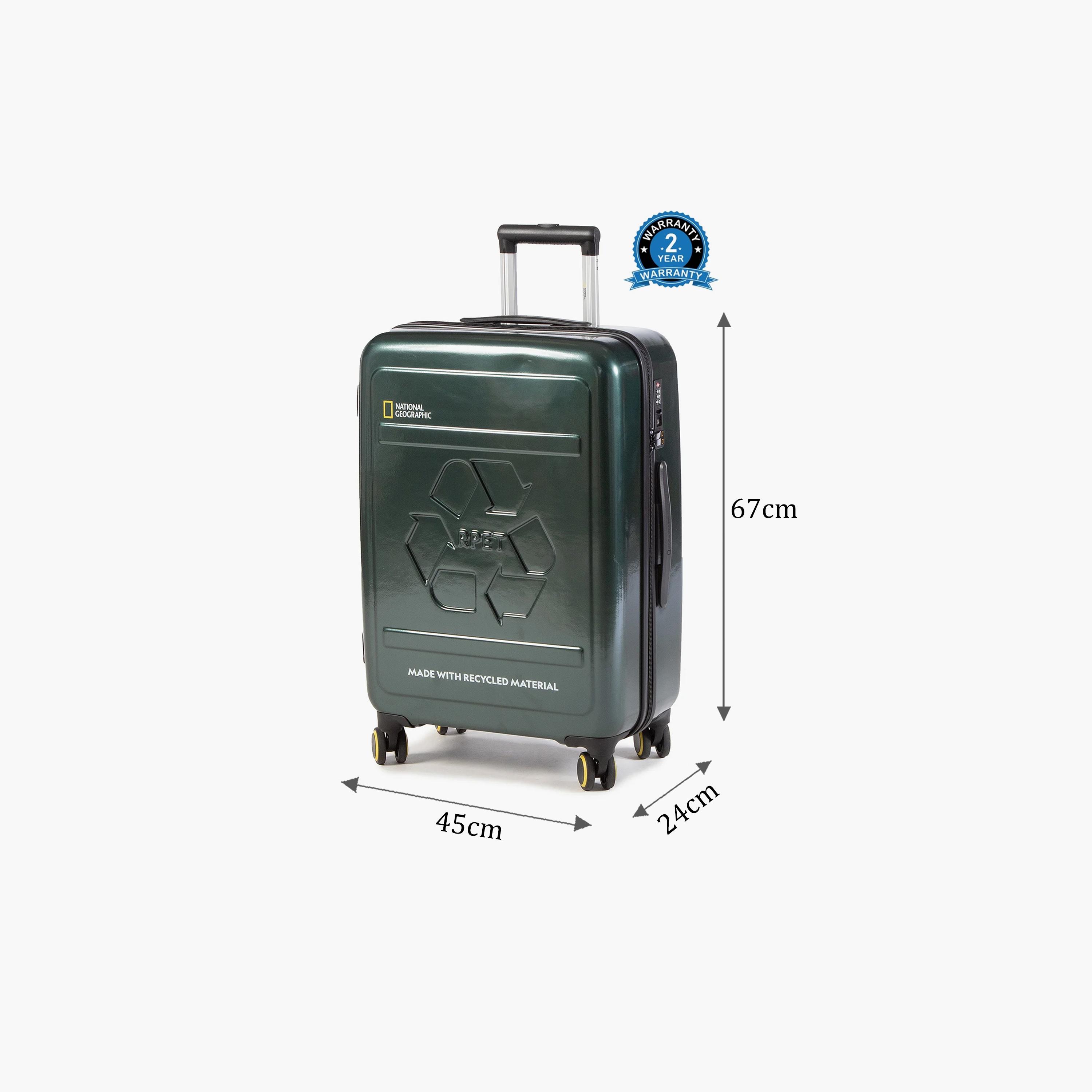 NATIONAL GEOGRAPHIC RPET Balance 67 CM Medium Check-in Polycarbonate with ABS Hard Sided 4-Wheeler Spinner Trolley Bag with TSA Lock  | N205HA.60-travel-luggagesandbags-luggage-image-2