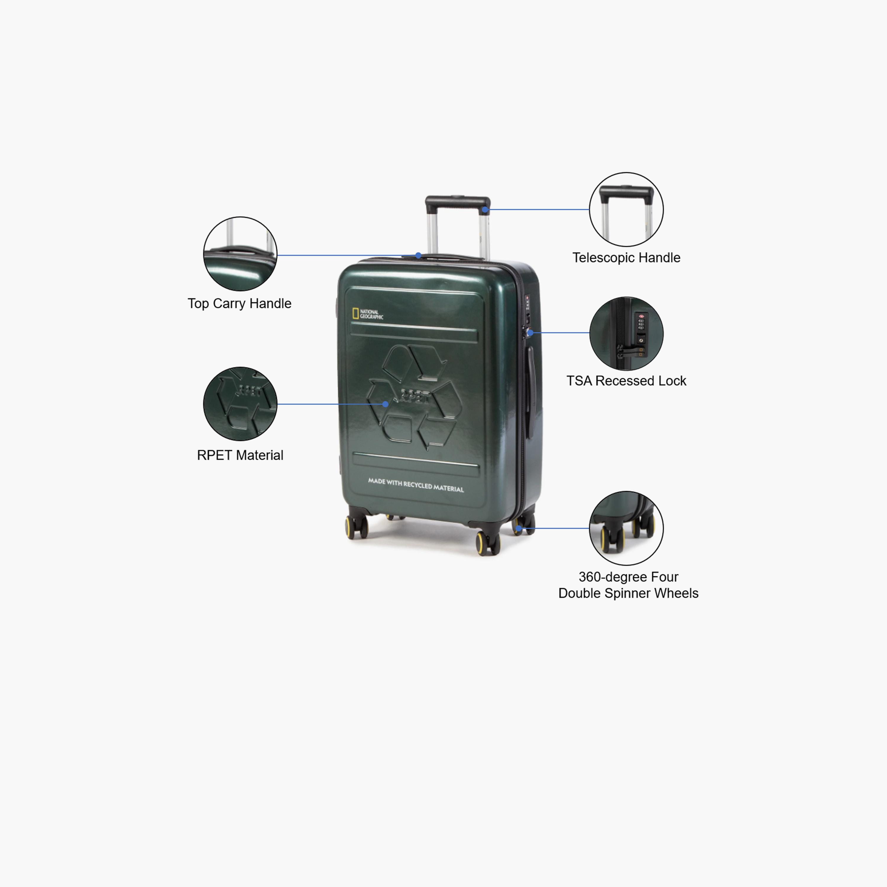 NATIONAL GEOGRAPHIC RPET Balance 67 CM Medium Check-in Polycarbonate with ABS Hard Sided 4-Wheeler Spinner Trolley Bag with TSA Lock  | N205HA.60-travel-luggagesandbags-luggage-image-3