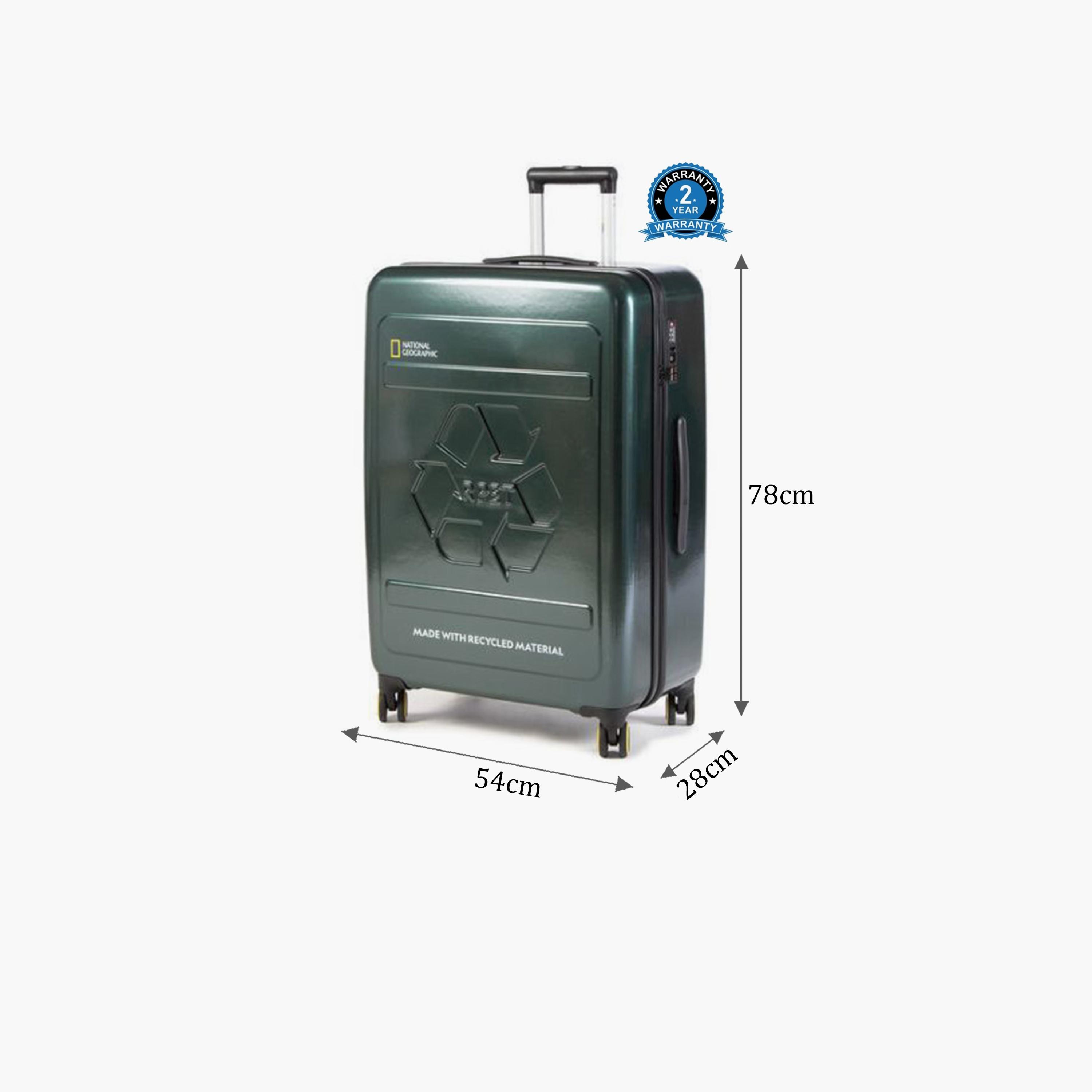 NATIONAL GEOGRAPHIC RPET Balance 78 CM Large Check-in Polycarbonate with ABS Hard Sided 4-Wheeler Spinner Trolley Bag with TSA Lock  | N205HA.71-travel-luggagesandbags-luggage-image-2