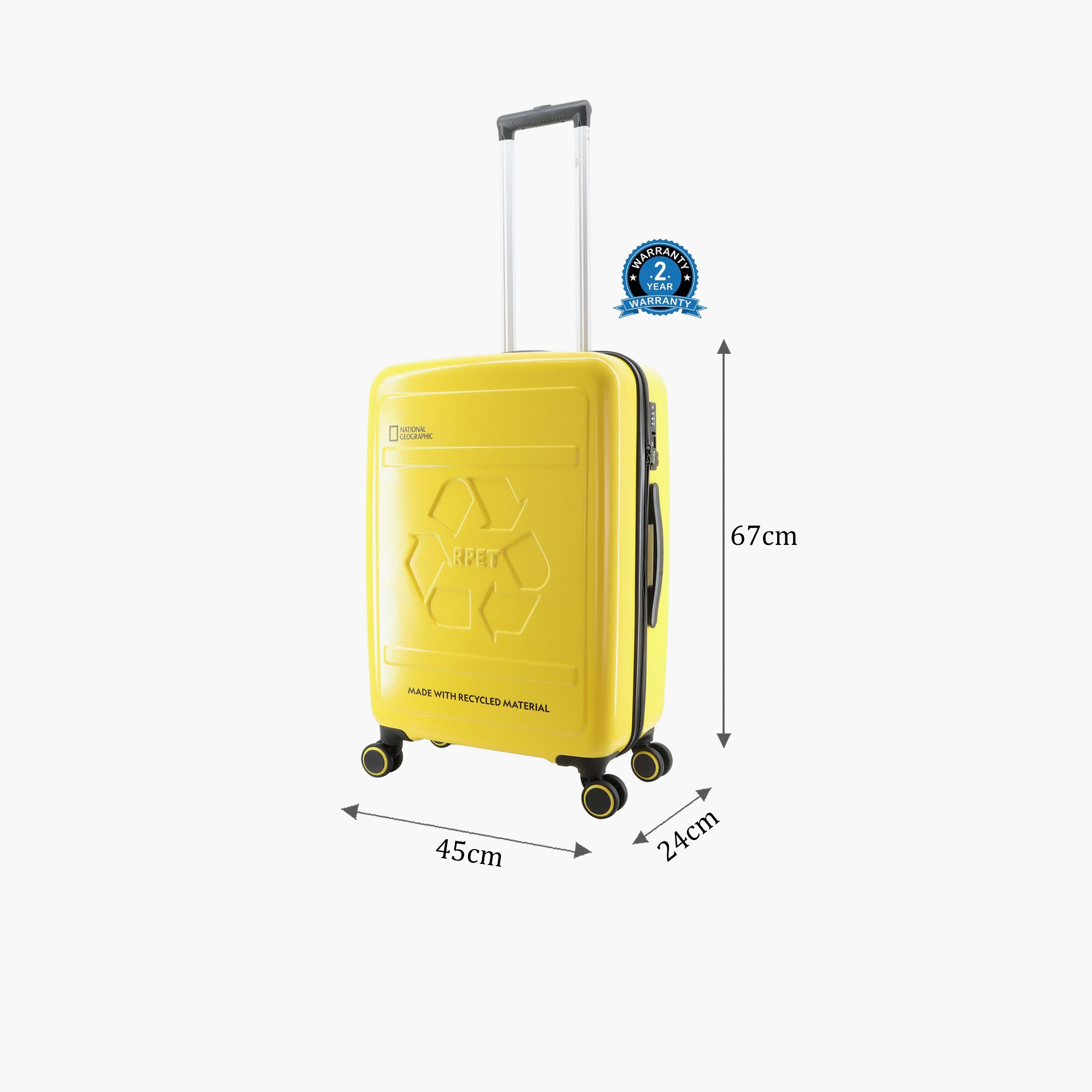 NATIONAL GEOGRAPHIC RPET Balance 67 CM Medium Check-in Polycarbonate with ABS Hard Sided 4-Wheeler Spinner Trolley Bag with TSA Lock  | N205HA.60-travel-luggagesandbags-luggage-image-2