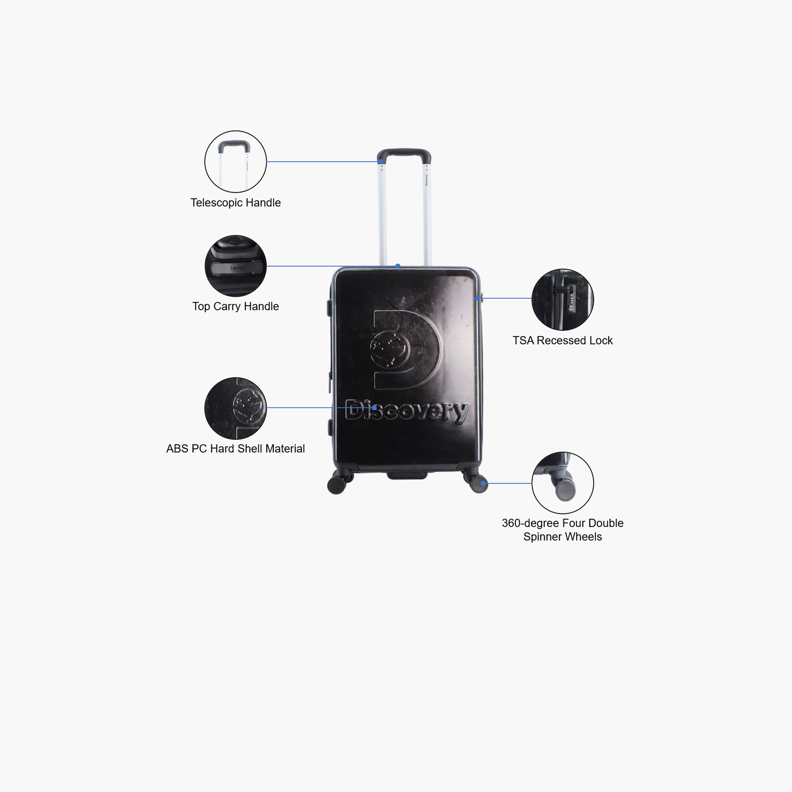 Discovery Stone 67 CM Medium Check-in ABS Hard Sided 4-Wheeler Spinner Trolley Bag with TSA Lock  | DL18HA.60-travel-luggagesandbags-luggage-image-3