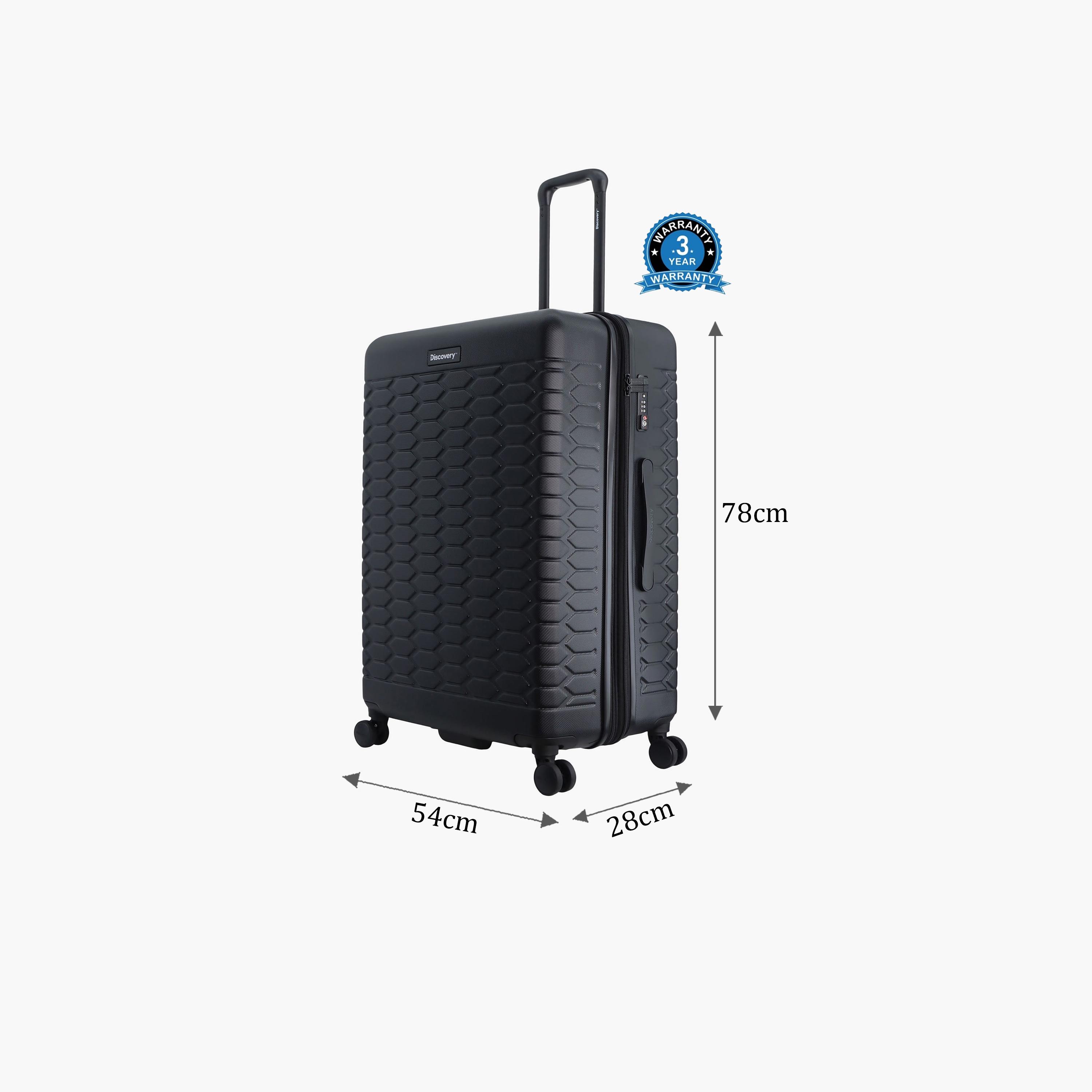 Discovery Reptile 78 CM Large Check-in ABS Hard Sided 4-Wheeler Spinner Trolley Bag with TSA Lock  | D004HA.71-travel-luggagesandbags-luggage-image-2