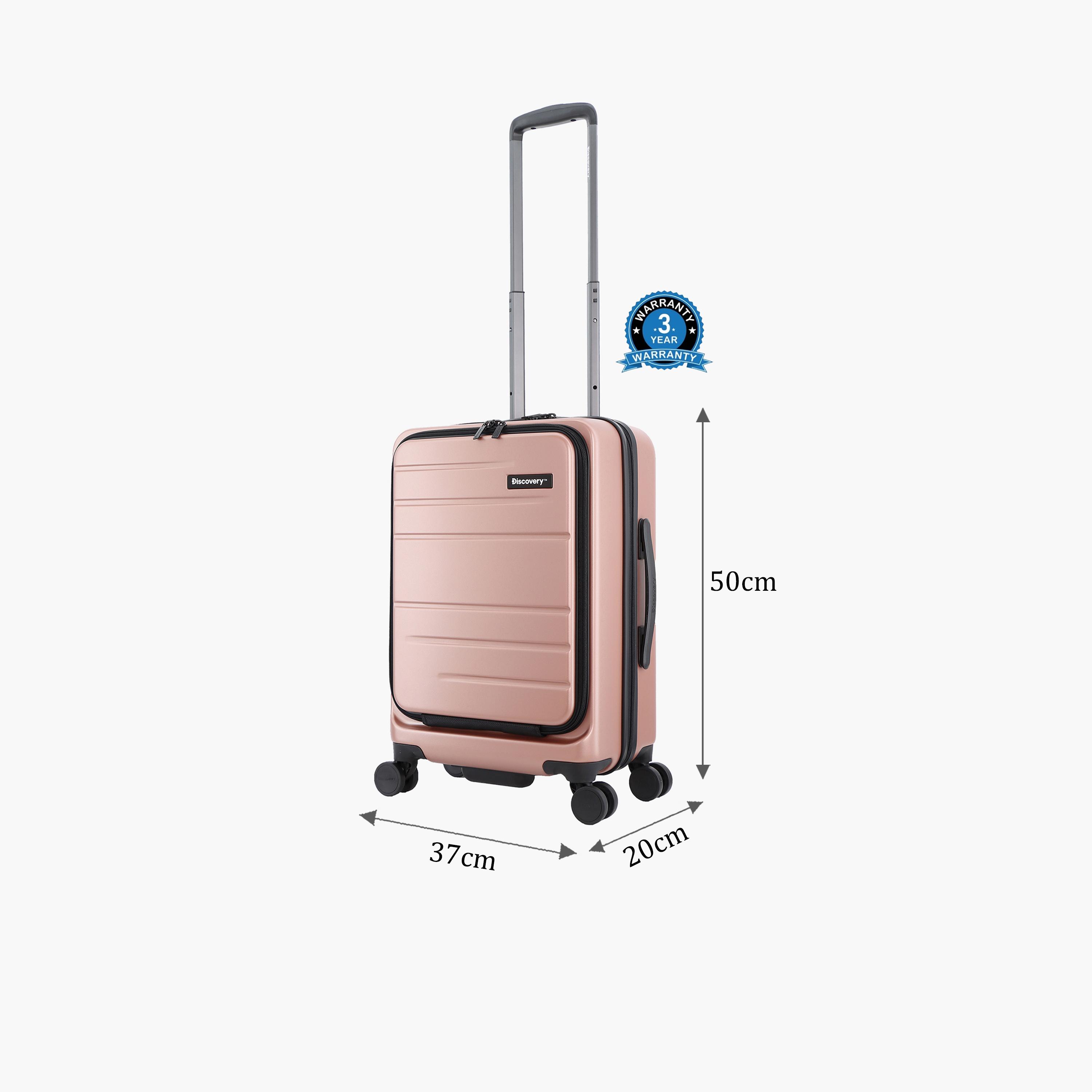 Discovery Patrol 50 CM Small Cabin Polycarbonate with ABS Hard Sided 4-Wheeler Spinner Trolley Bag with TSA Lock  | D003HA.49-travel-luggagesandbags-luggage-image-2