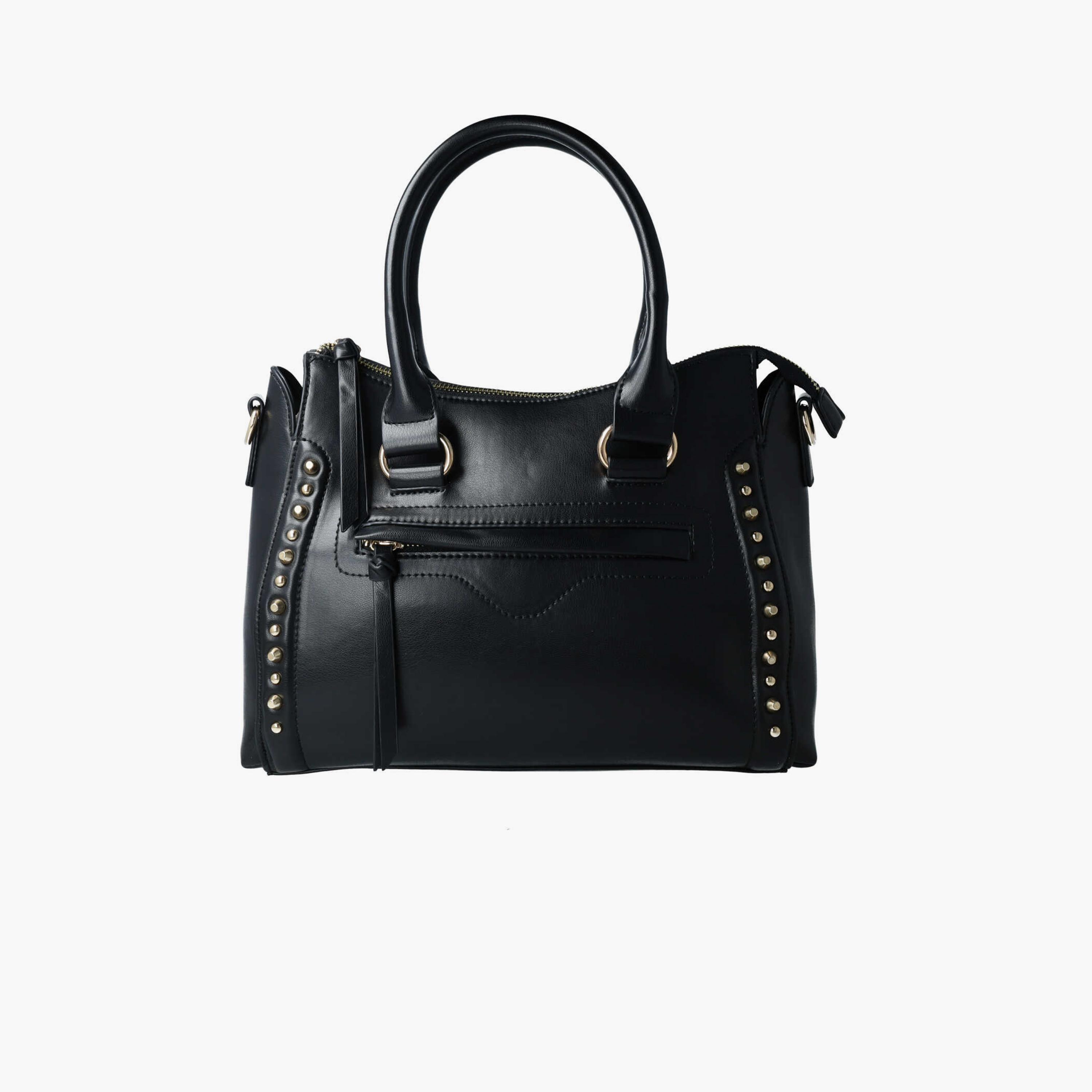 Menbur Textured Shoulder Bags with Zipper and Detachable Strap-women-bagsandwallets-handbags-image-1