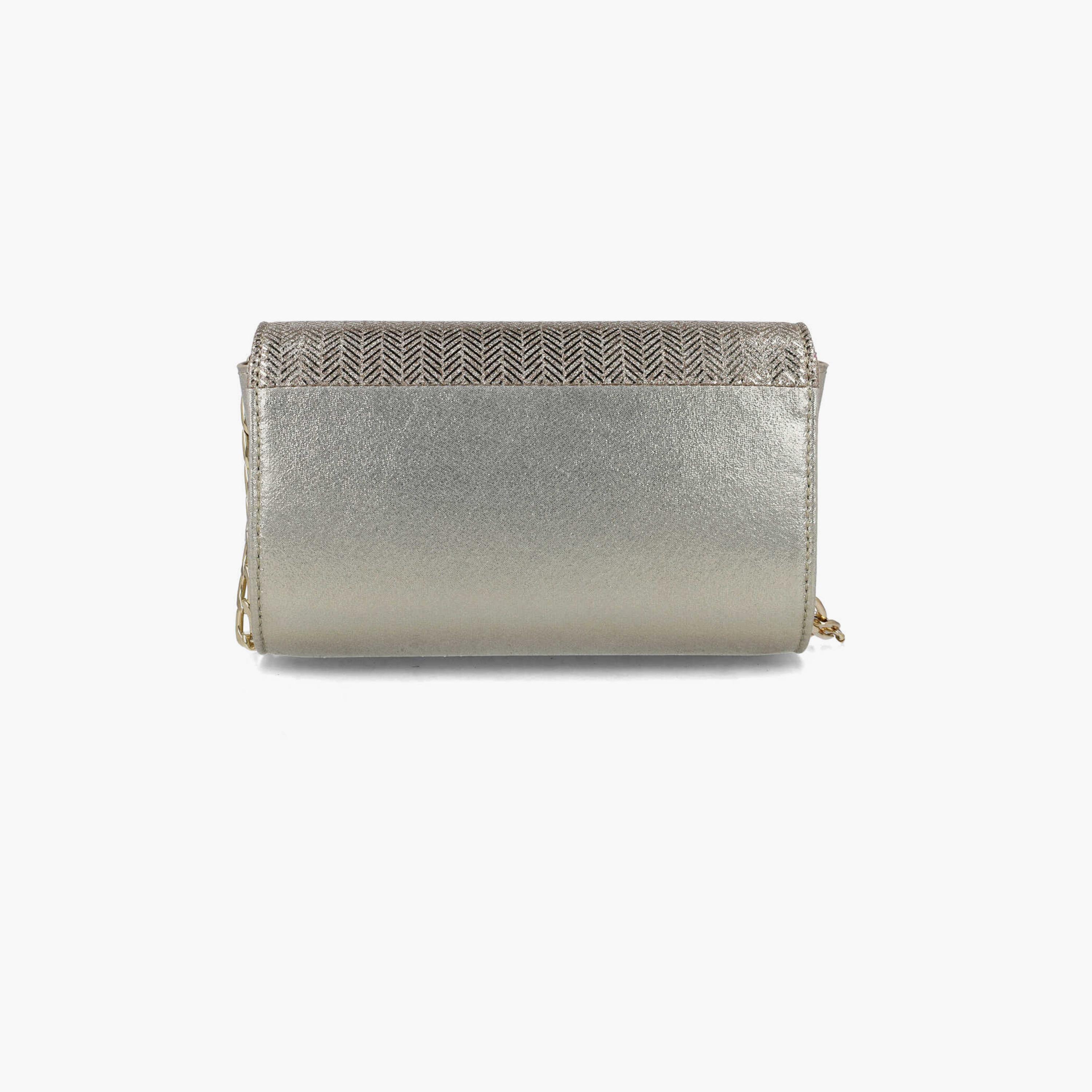 Menbur Textured Crossbody Bags with Flap and Chain Strap-women-bagsandwallets-handbags-image-3