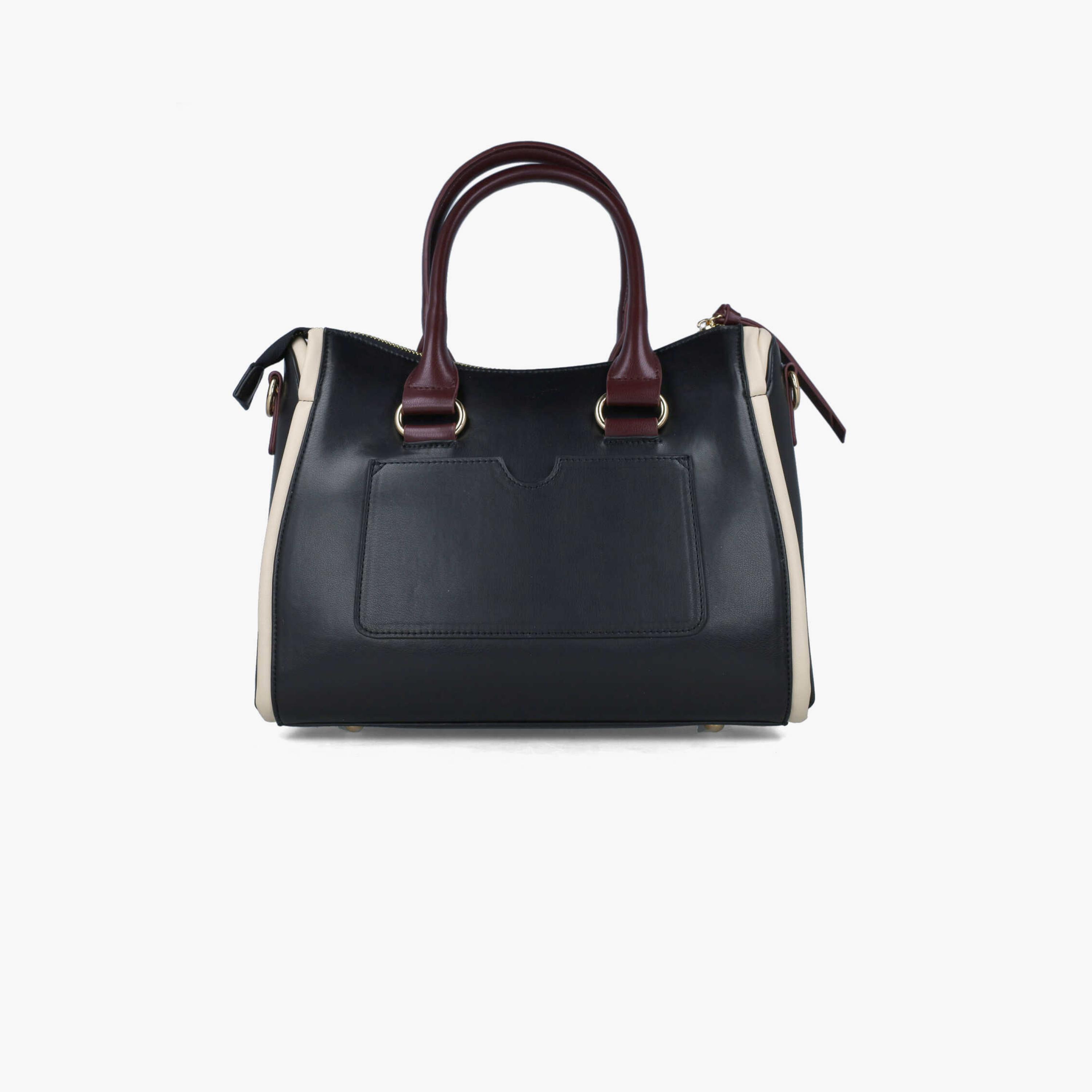 Menbur Textured Double Handle Shoulder Bags with Zipper-women-bagsandwallets-handbags-image-3