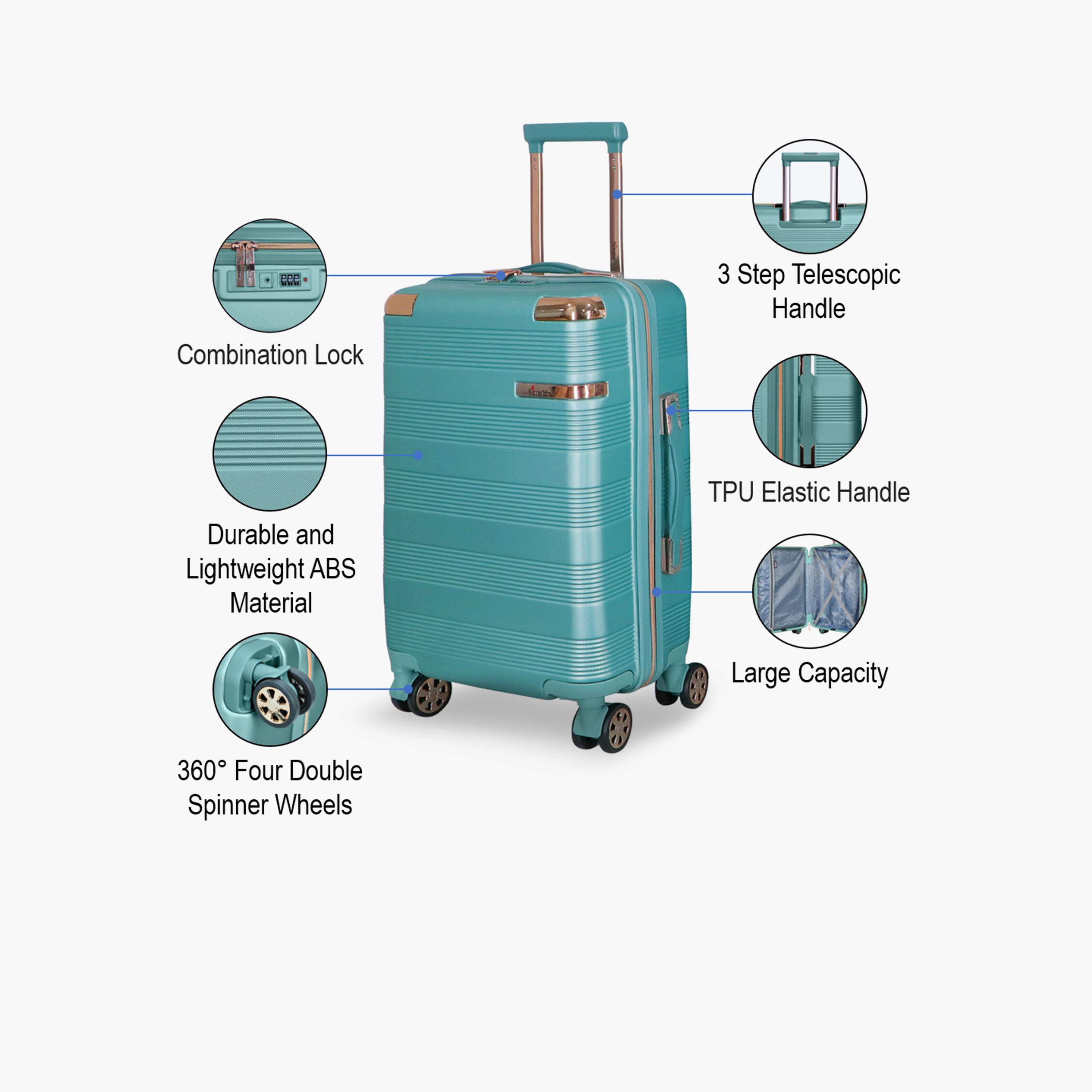 Senator 55 CM Small Cabin ABS Hard Sided 4-Wheeler Spinner Trolley Bag with TSA Lock | A5125-20-travel-luggagesandbags-luggage-image-3