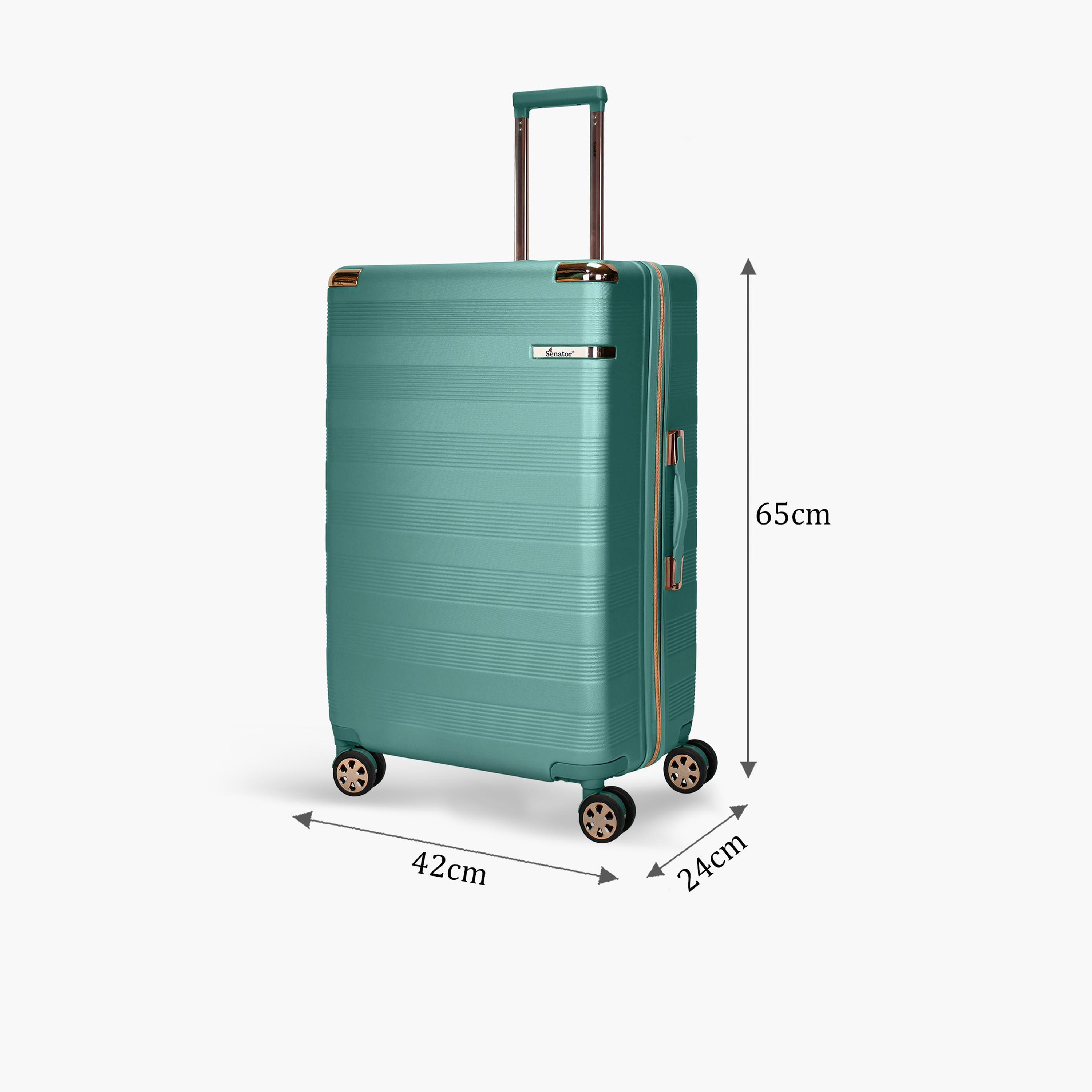 Senator 65 CM Medium Check-in ABS Hard Sided 4-Wheeler Spinner Trolley Bag with TSA Lock | A5125-24-travel-luggagesandbags-luggage-image-2