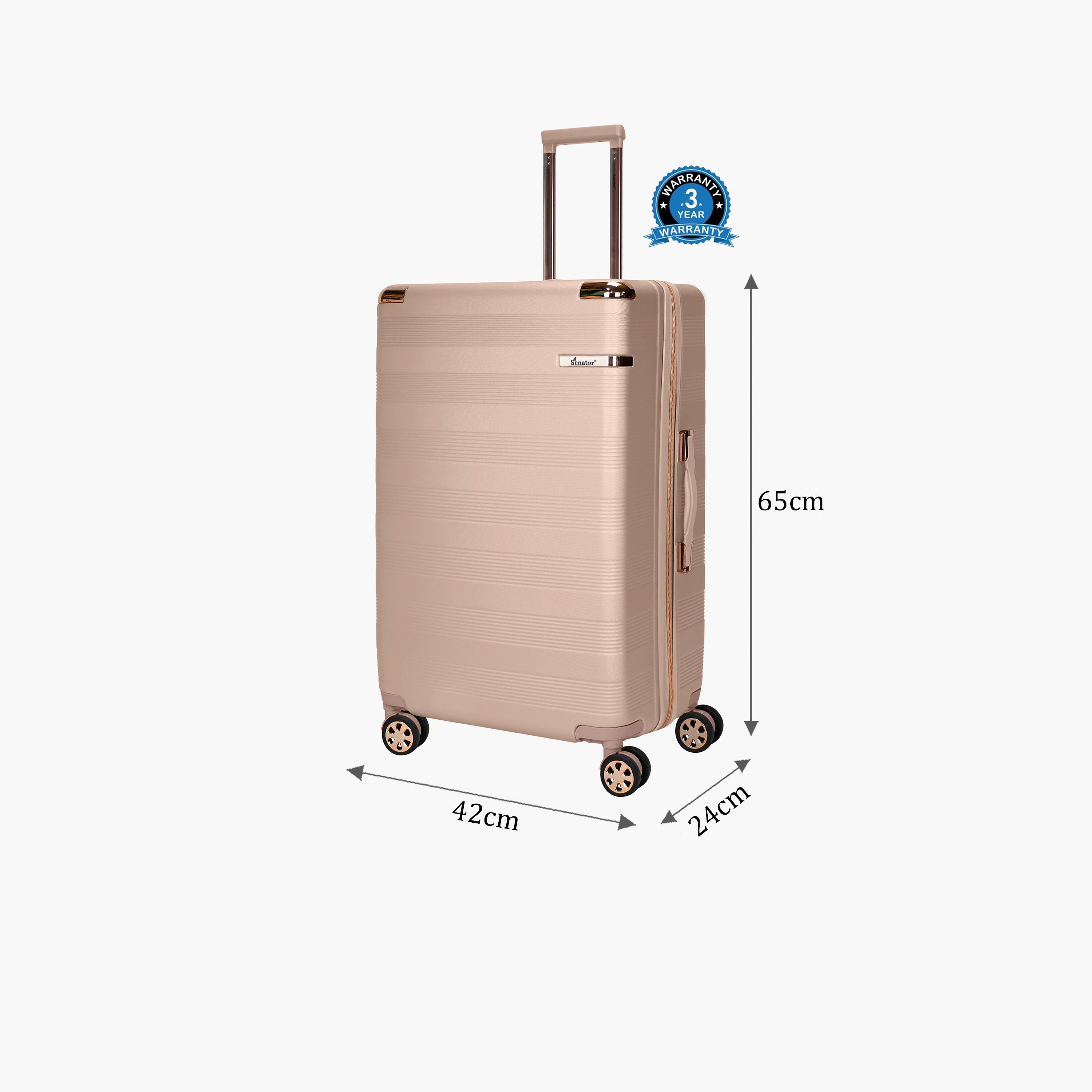 Senator 65 CM Medium Check-in ABS Hard Sided 4-Wheeler Spinner Trolley Bag with TSA Lock | A5125-24-travel-luggagesandbags-luggage-image-3