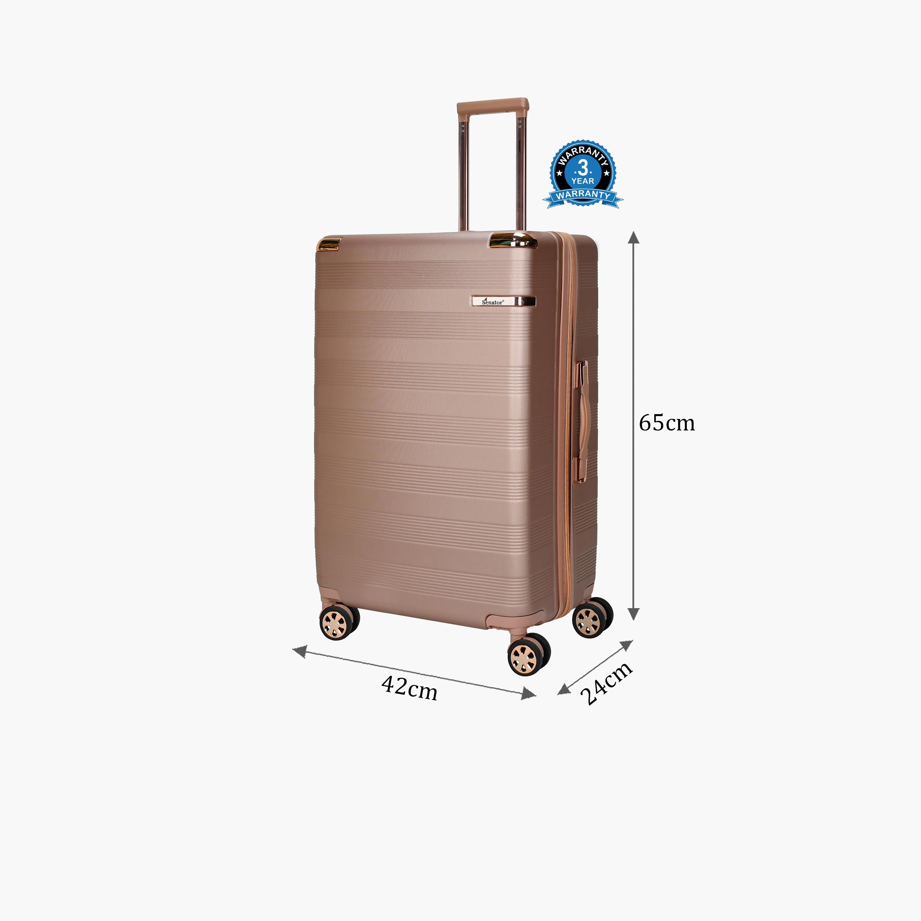 سيناتور- شنطة متوسطة بأربع عجلات دوارة من ABS ذات جوانب صلبة مقاس 65 سم مع قفل TSA | A5125-24-travel-luggagesandbags-luggage-image-3
