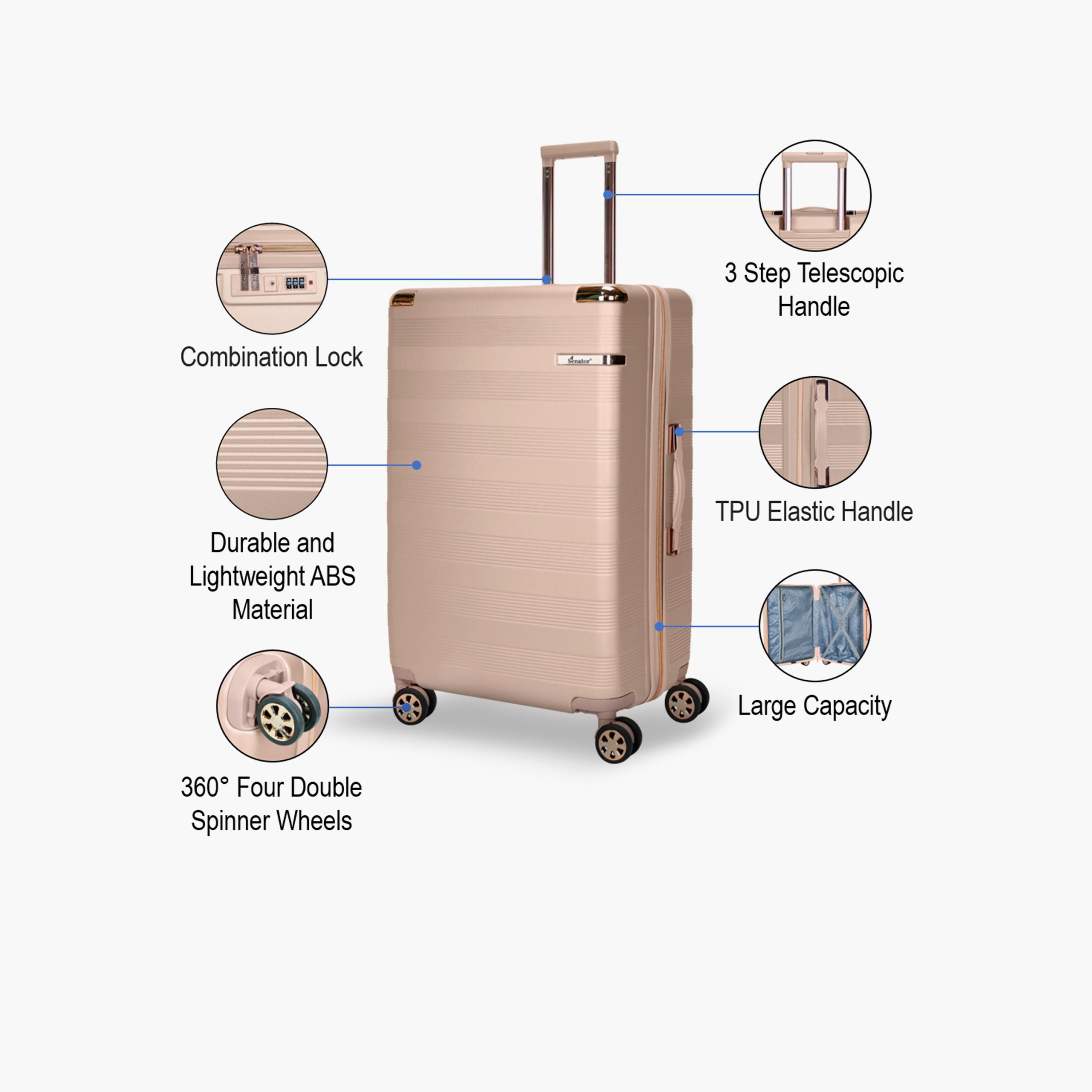 Senator 75 CM Large Check-in ABS Hard Sided 4-Wheeler Spinner Trolley Bag with TSA Lock | A5125-28-travel-luggagesandbags-luggage-image-3