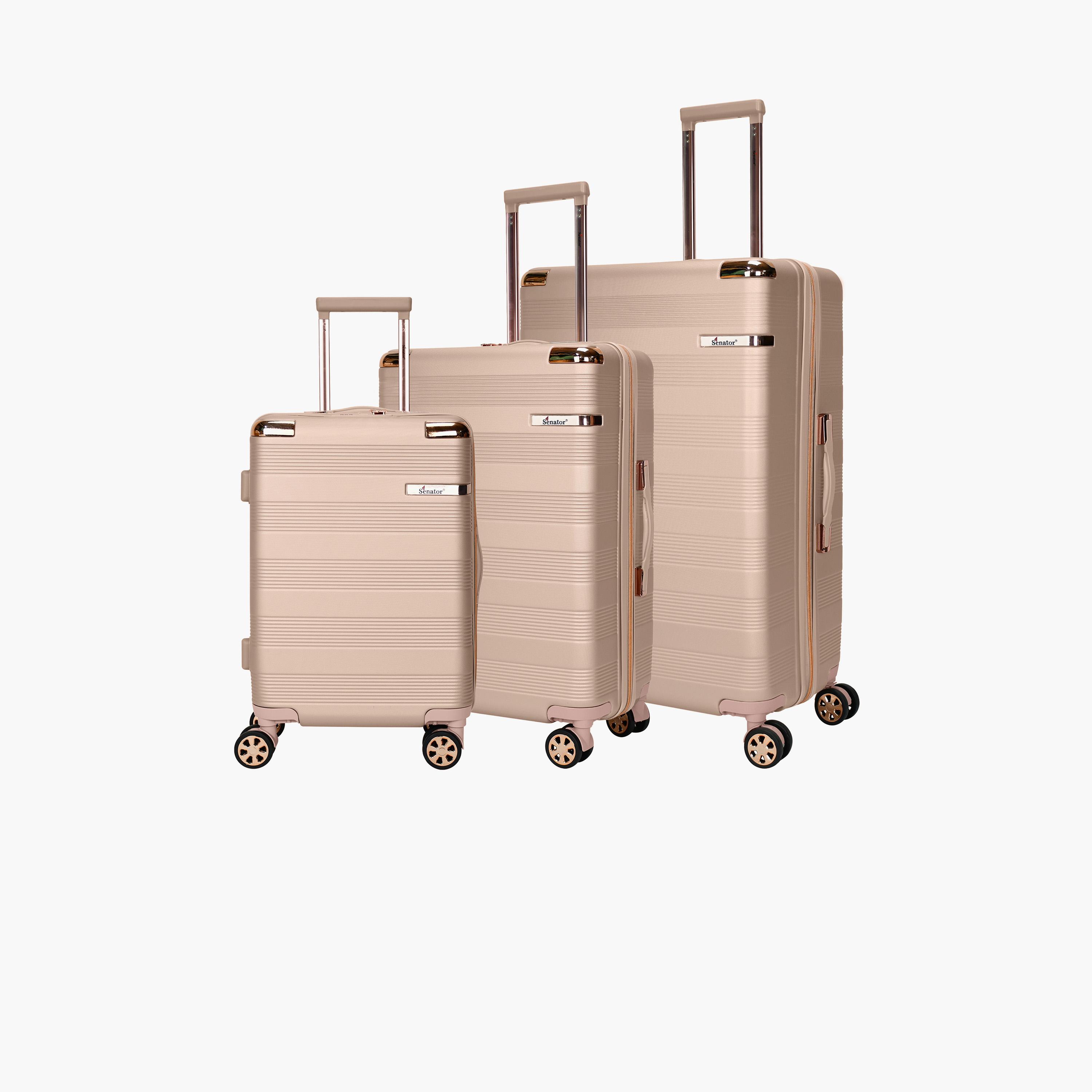 Senator Set of 3 ABS Hard Sided 4-Wheeler Spinner Trolley Bag with TSA Lock | A5125-3-travel-luggagesandbags-luggage-image-1