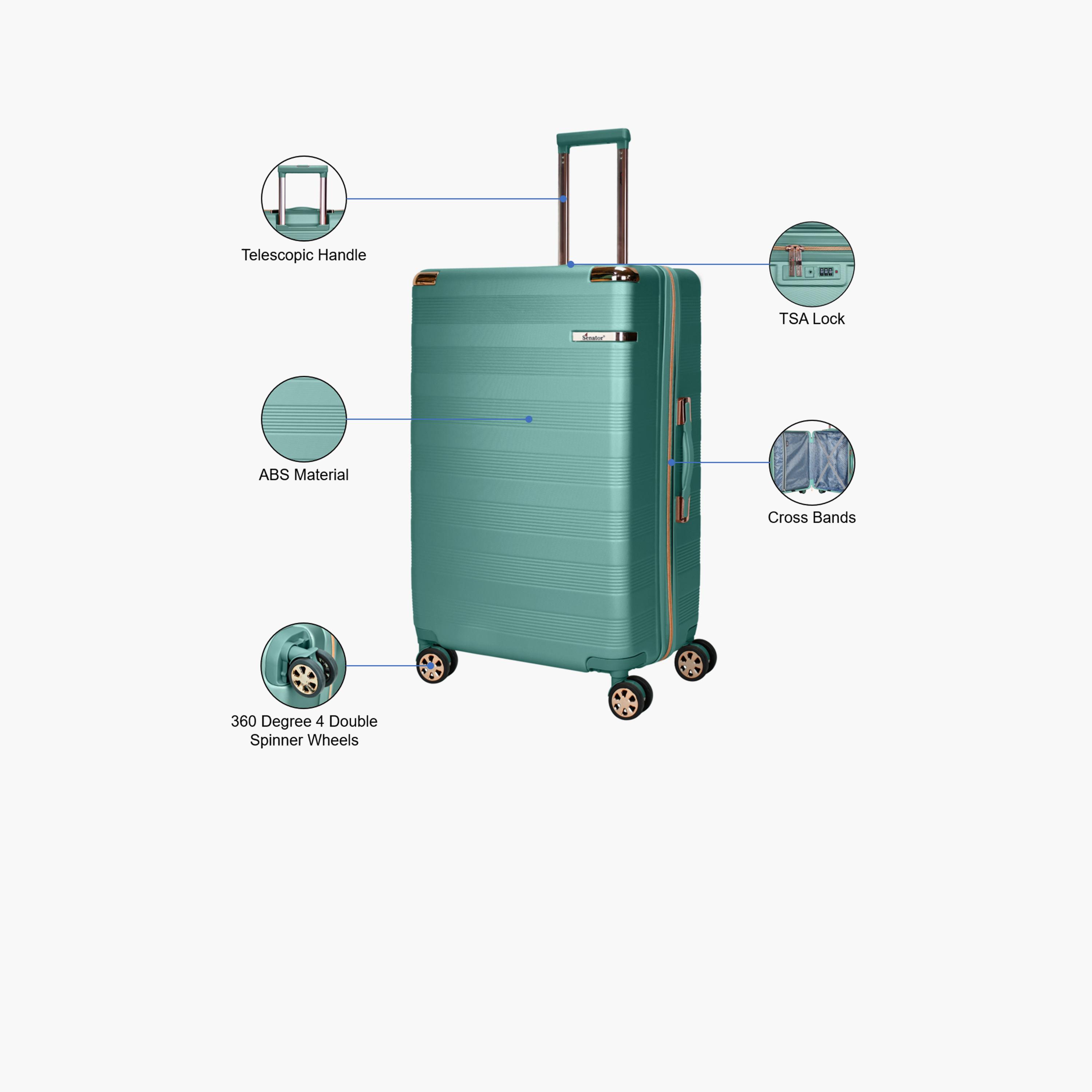 Senator 84 CM Large Check-in ABS Hard Sided 4-Wheeler Spinner Trolley Bag with TSA Lock | A5125-32-travel-luggagesandbags-luggage-image-4