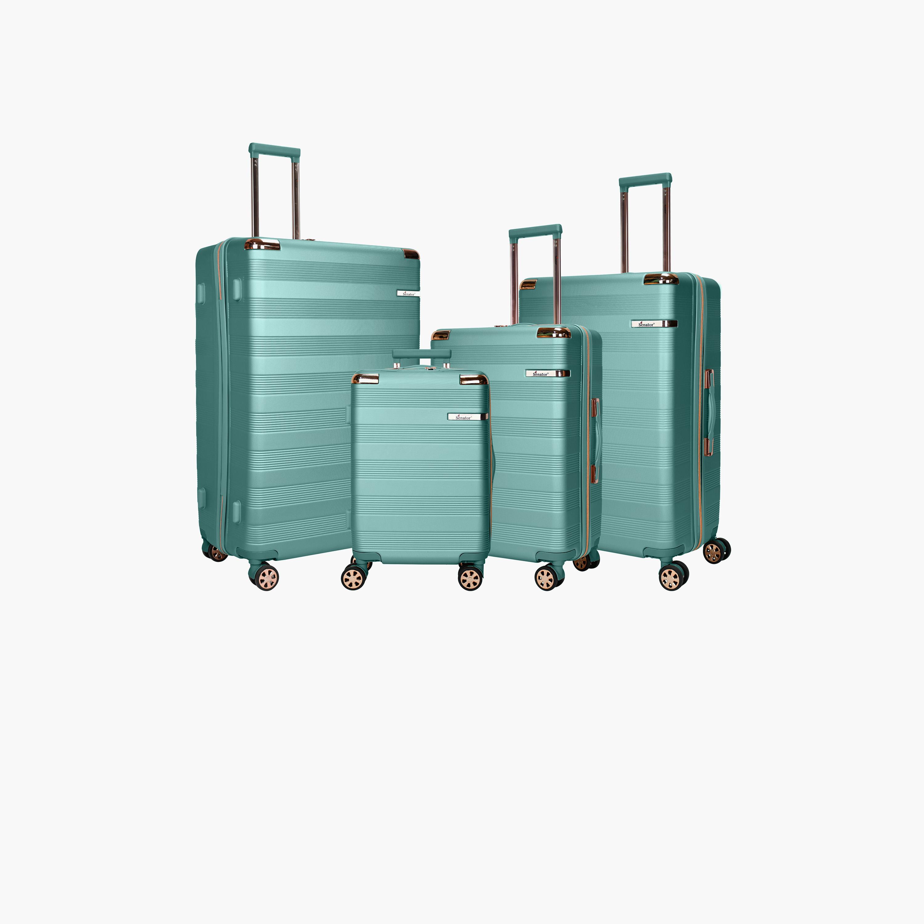 Senator Set of 4 ABS Hard Sided 4-Wheeler Spinner Trolley Bag with TSA Lock | A5125-4-travel-luggagesandbags-luggage-image-1