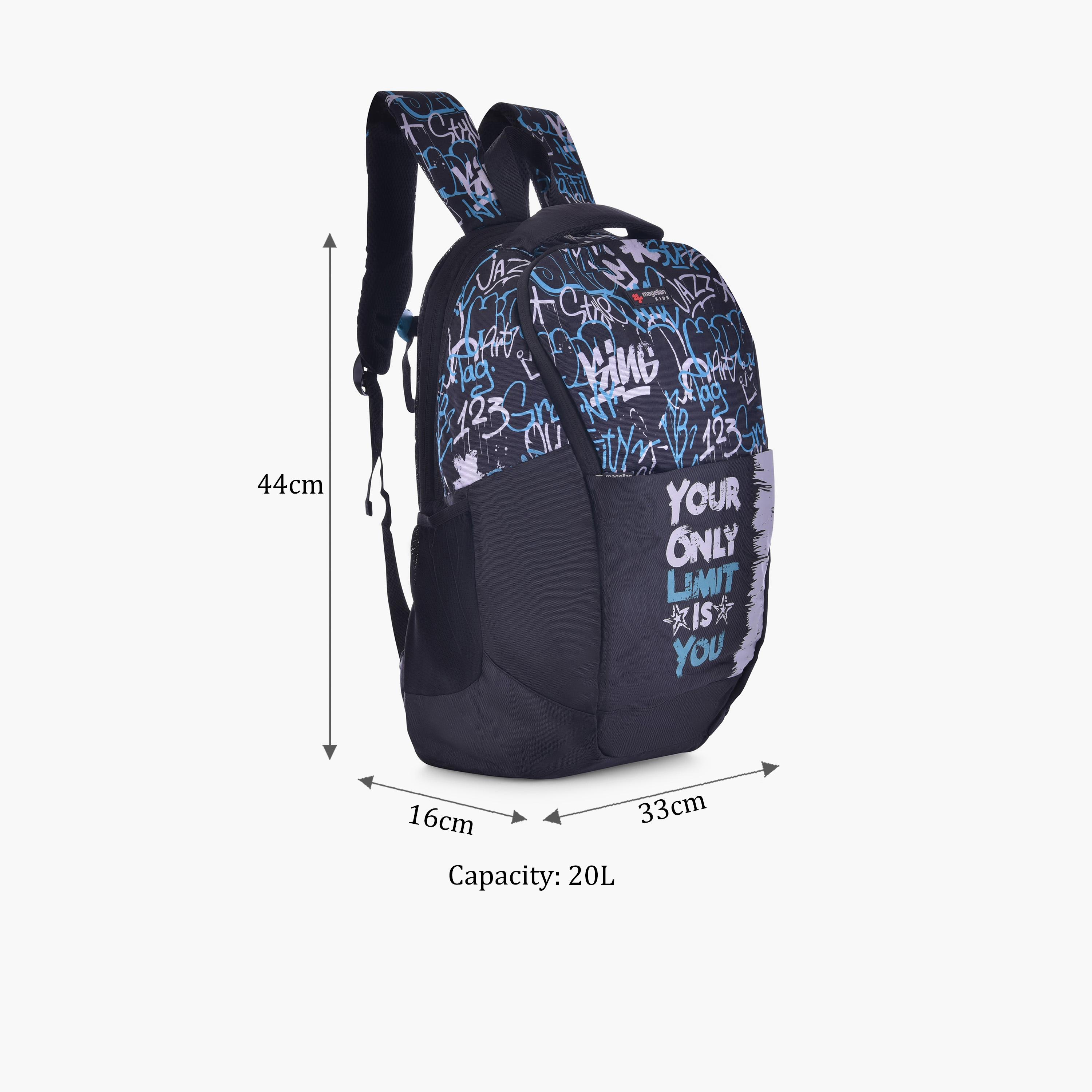 Magellan 20L | 18 Inches Backpack Fabric with Water Resistance-school-bagsandbackpacks-backpacks-image-2