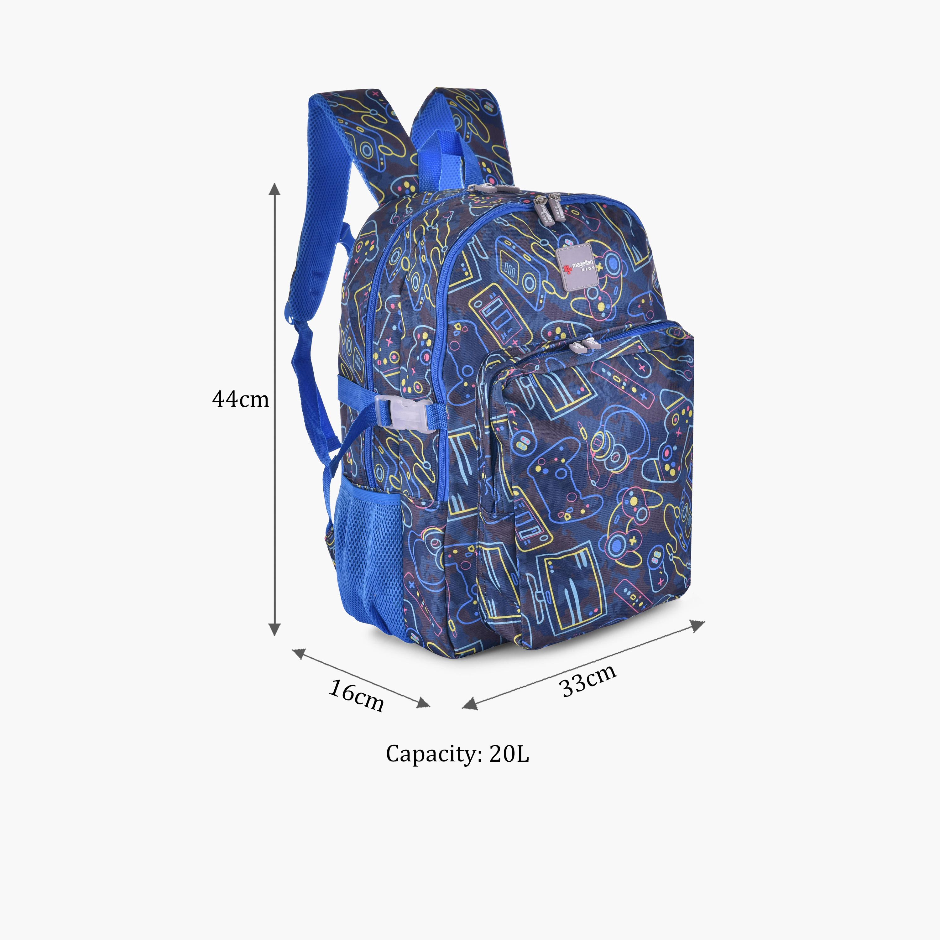 Magellan 20L | 18 Inches Backpack Fabric with Water Resistance-school-bagsandbackpacks-backpacks-image-2
