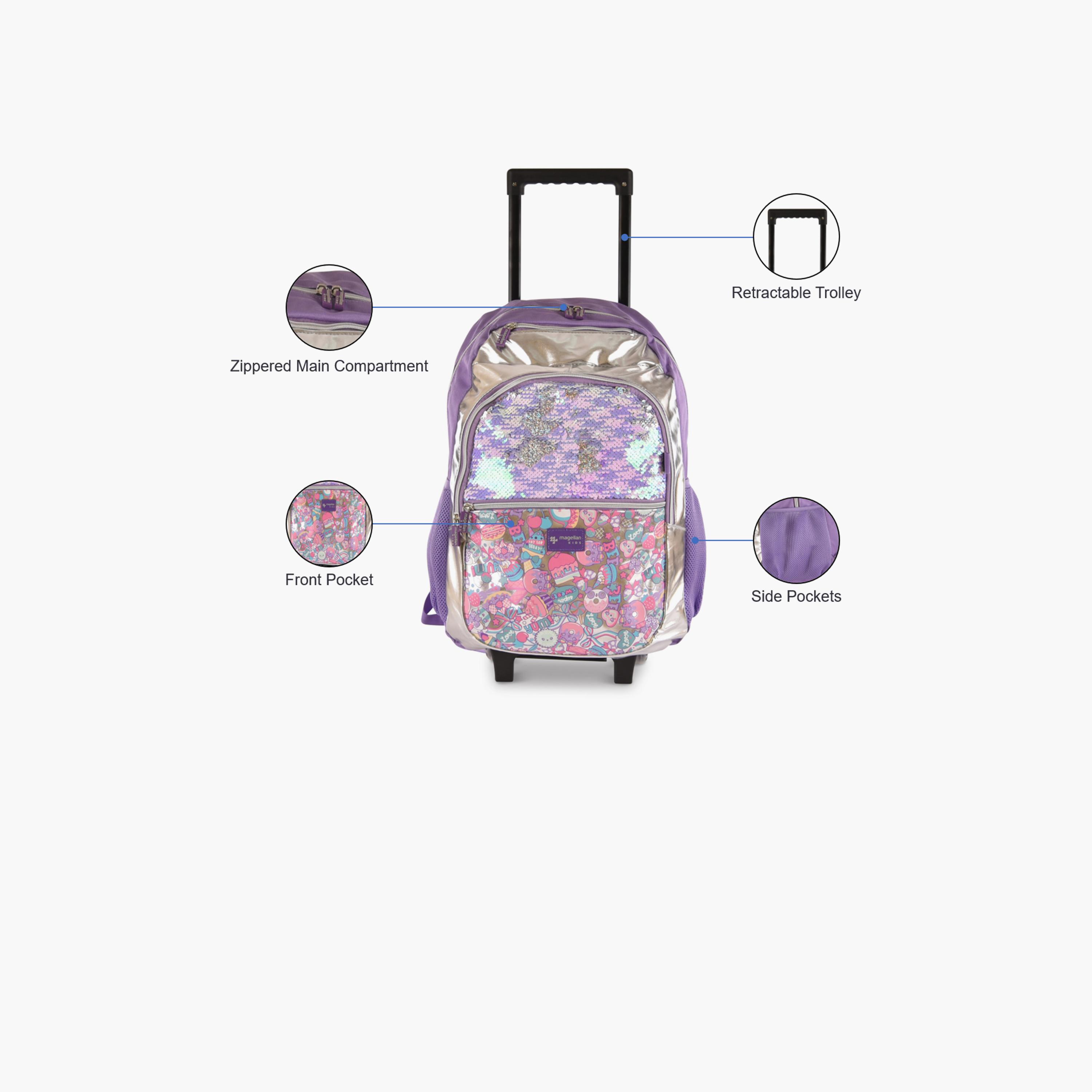 Magellan 20L | 18 Inches Trolley Bag Fabric with Water Resistance-school-bagsandbackpacks-trolleybags-image-3