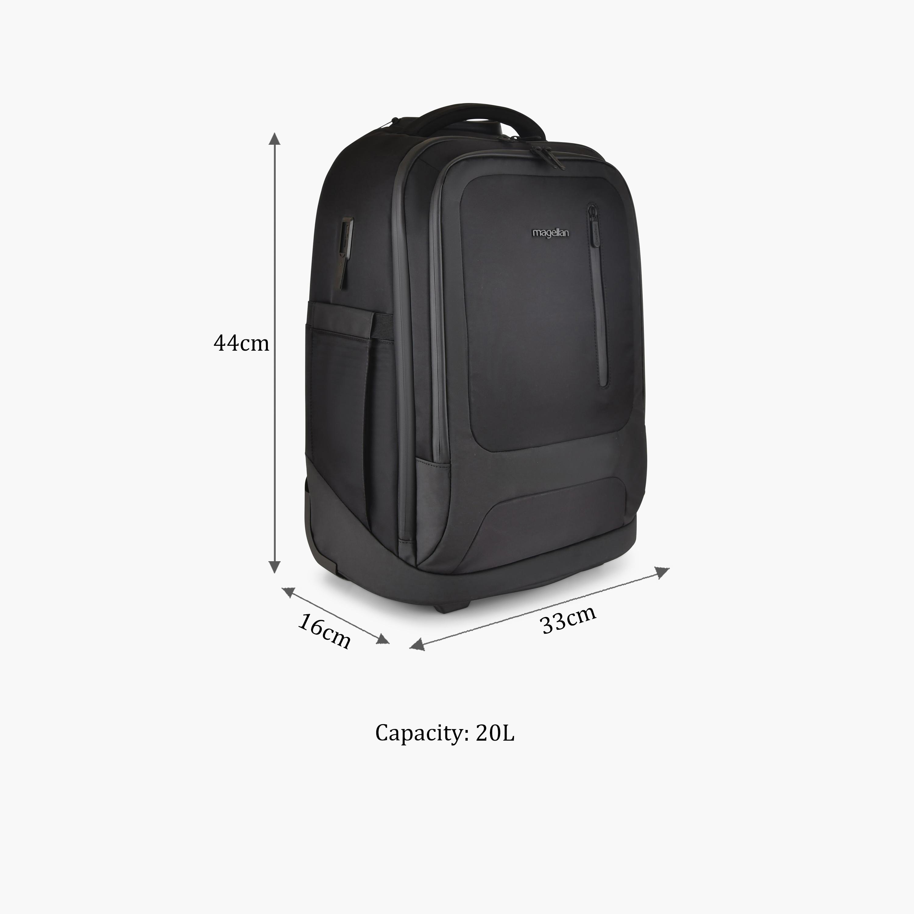 Magellan 20L | 18 Inches Trolley Bag Fabric with Water Resistance-school-bagsandbackpacks-backpacks-image-2