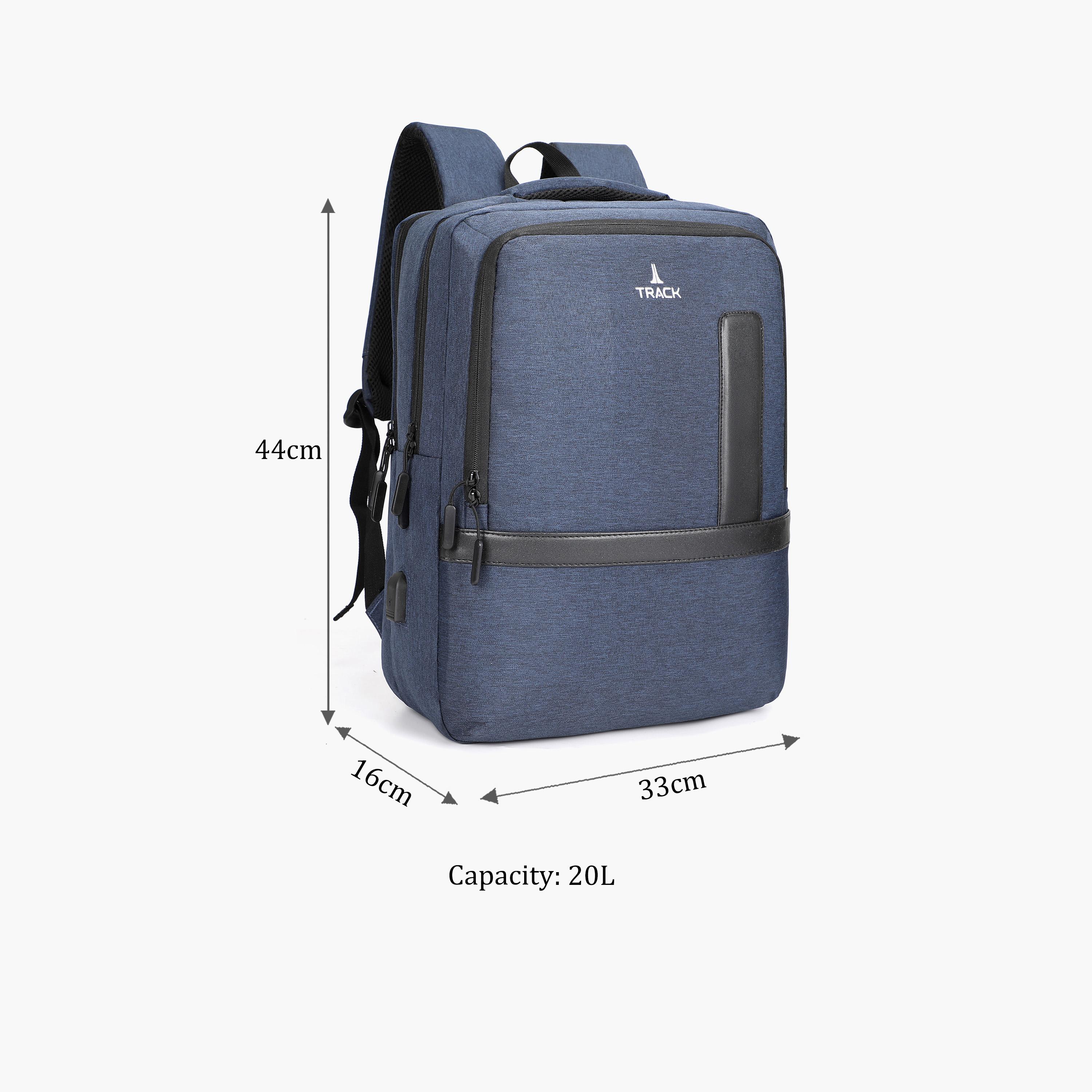 Track 20L | 18 Inches Laptop Bag Fabric with Water Resistance-school-bagsandbackpacks-backpacks-image-2