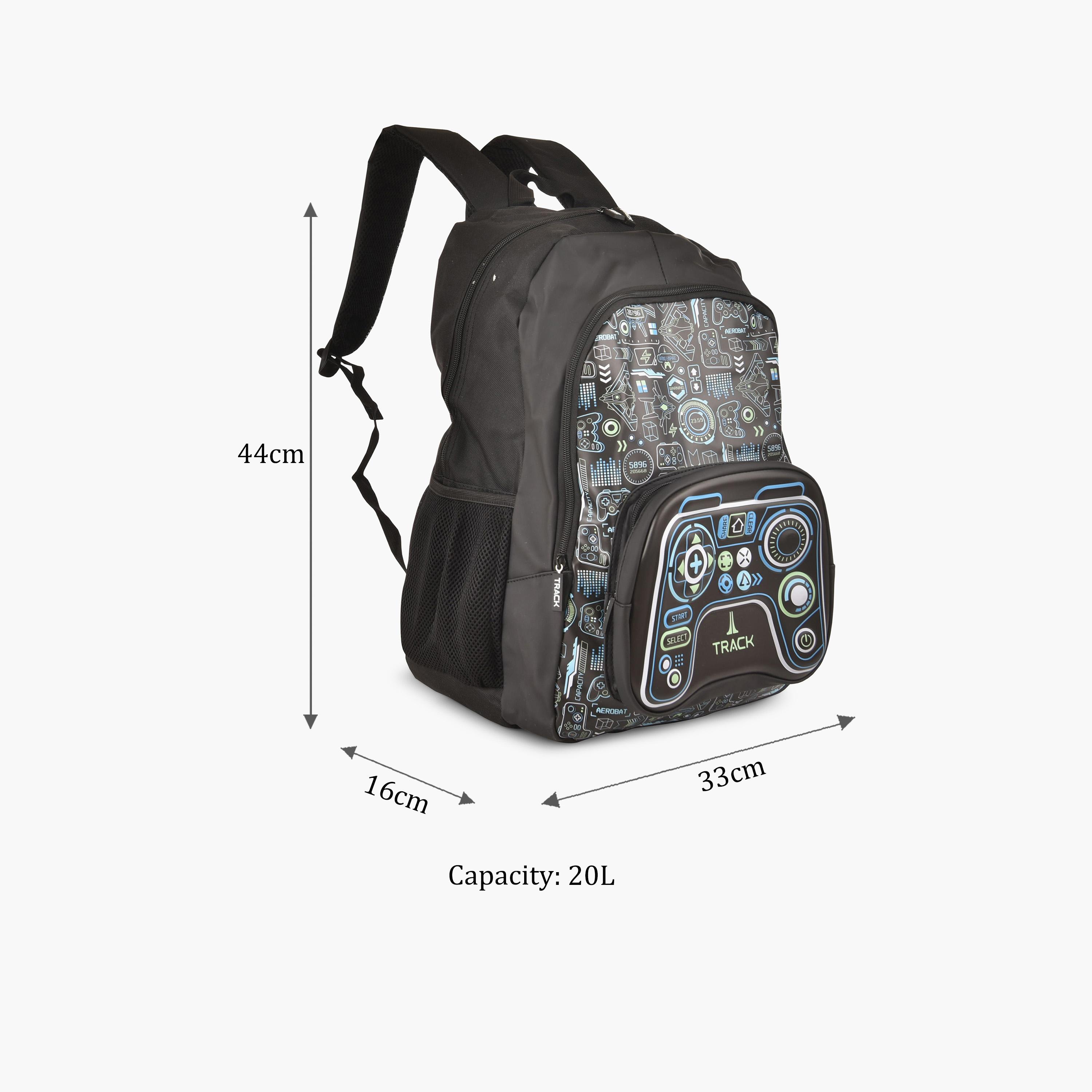 Track 20L | 18 Inches Backpack Fabric with Water Resistance-school-bagsandbackpacks-backpacks-image-2