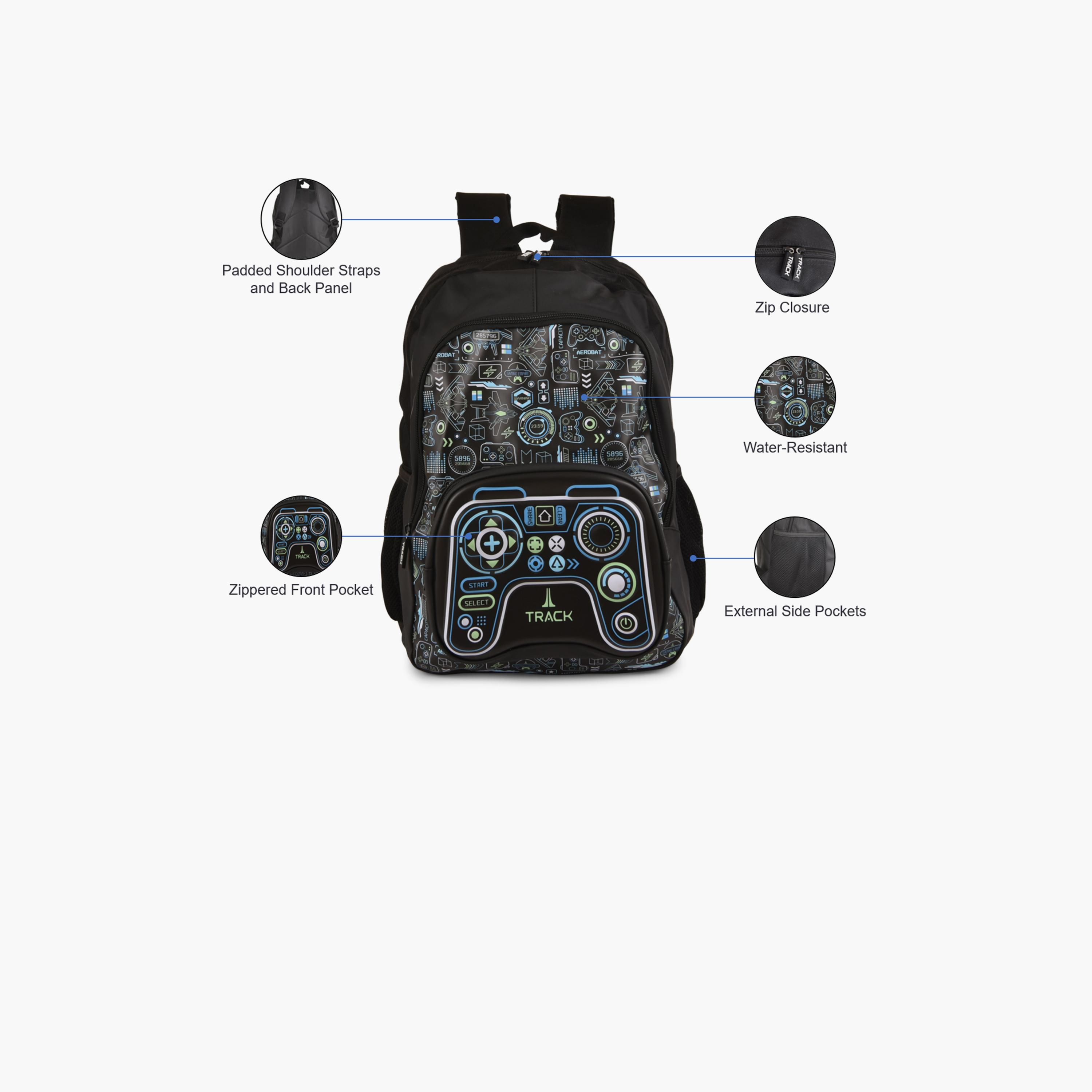 Track 20L | 18 Inches Backpack Fabric with Water Resistance-school-bagsandbackpacks-backpacks-image-3