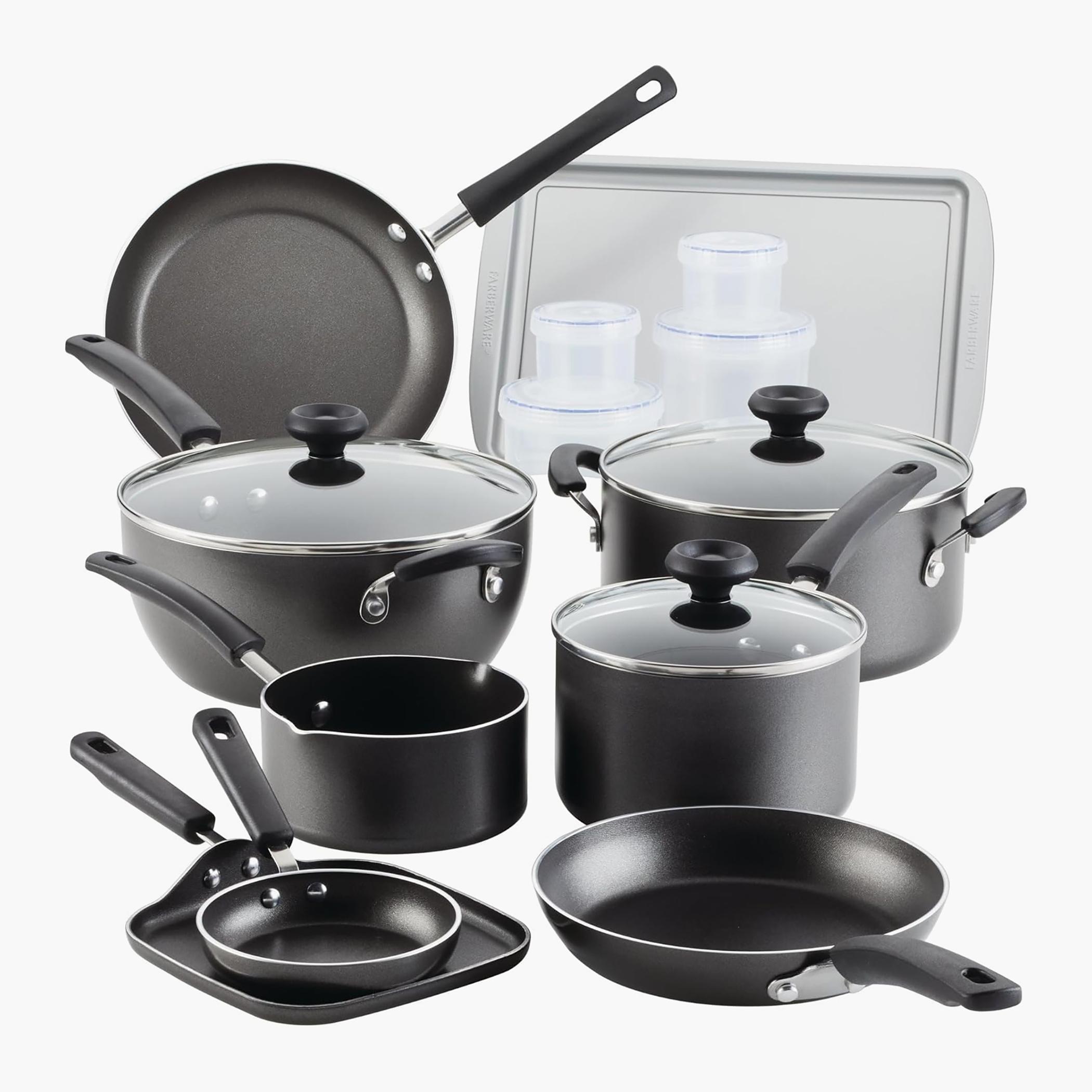 Farberware 20-Piece Aluminium Cookware Set