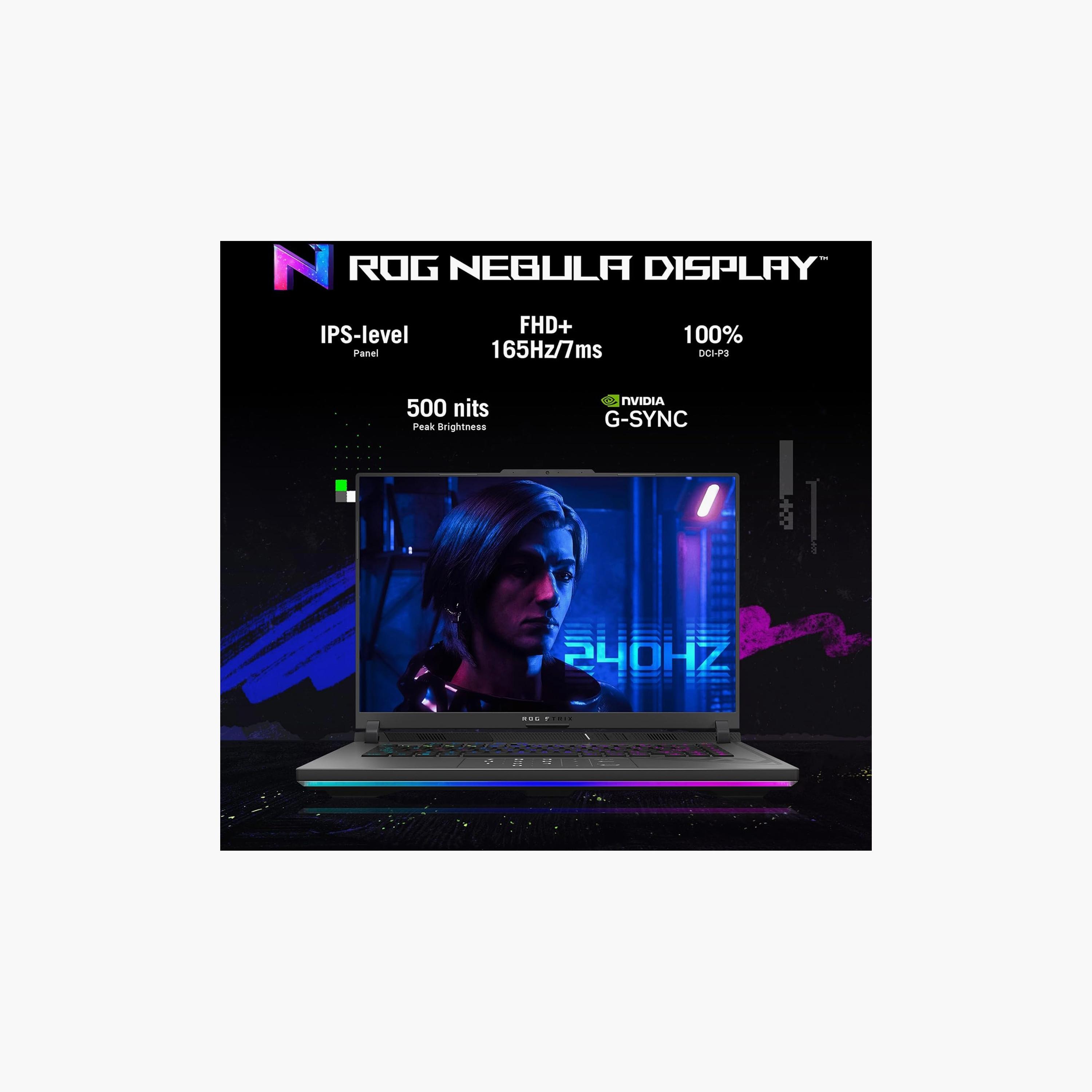 أسوس روج ستريكس جي16 - آي7-13650HX، شاشة 16 بوصة FHD+، ذاكرة وصول عشوائي 16 جيجابايت، 1 تيرابايت إس إس دي، ار تي اكس 4050 | G614JU-N3111W-electronics-laptops-image-5