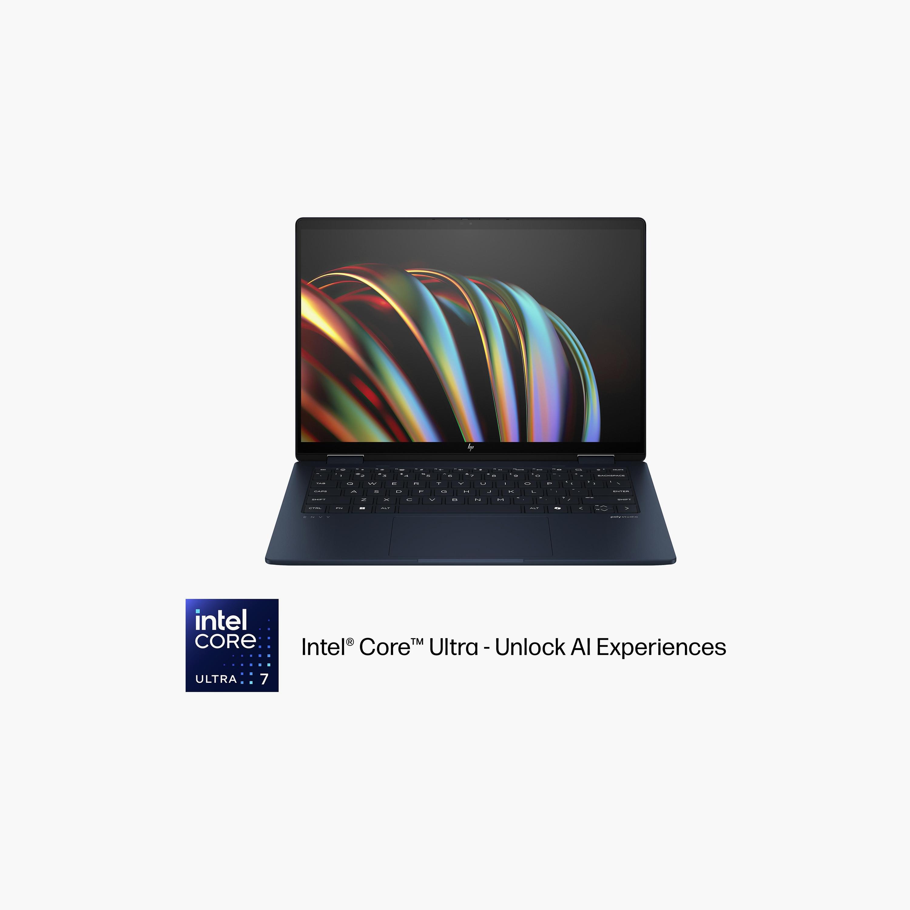كمبيوتر محمول اتش بي إنفي x360 2 في 1، كور ألترا 7-155U، شاشة 14 بوصة 2.8K، 1 تيرابايت إس إس دي، 16 جيجابايت ذاكرة الوصول العشوائي | 14-FC0036NE (A0PV9EA)-electronics-laptops-image-1
