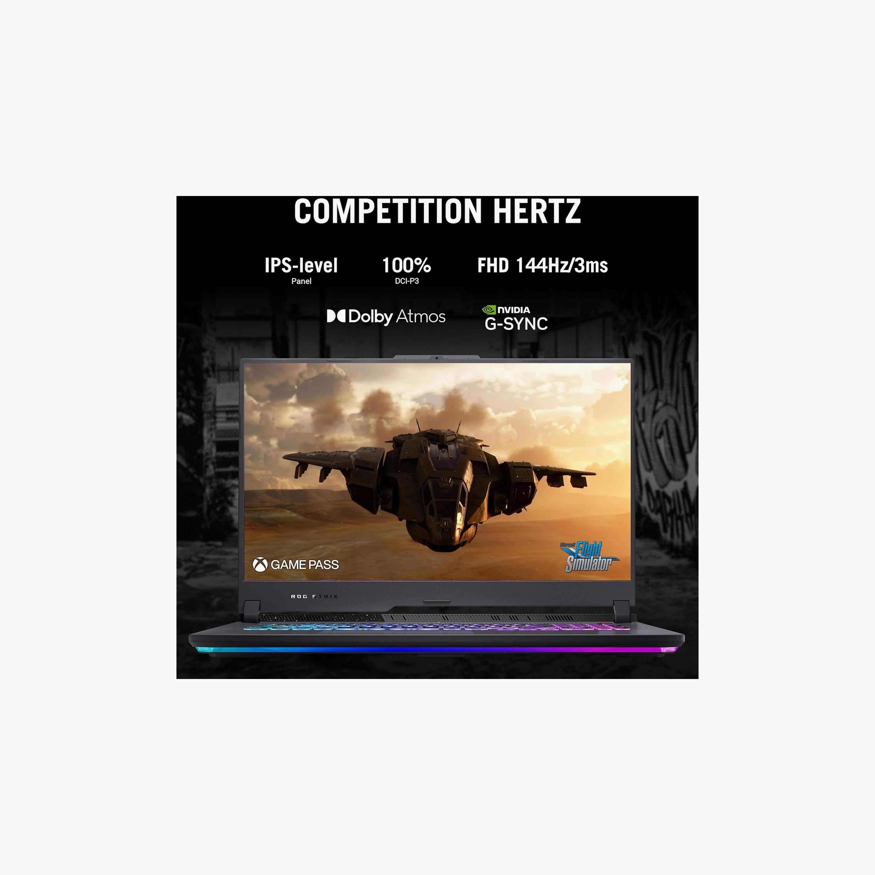 لاب توب الألعاب أسوس ار اوه جي ستريكس G17 - رايزن 9-7845HX، شاشة 17.3 بوصة FHD، 1 تيرابايت إس إس دي، 16 جيجابايت رام | G713PV-9161G-electronics-laptops-image-6