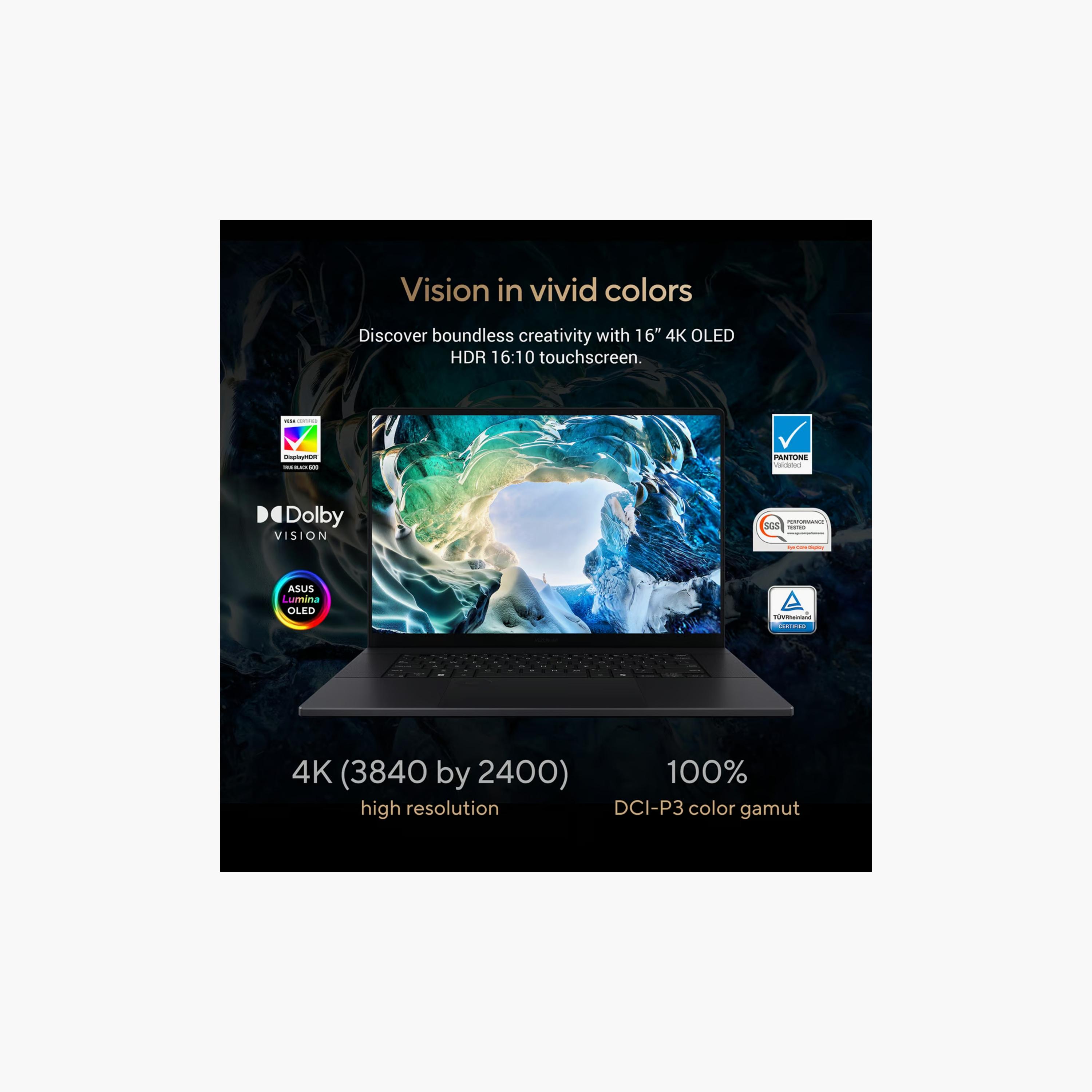 أسوس بروارت بي16 أوليد - رايزن 9 HX 370، شاشة 16 بوصة 4K، 2 تيرابايت إس إس دي، 64 جيجابايت ذاكرة الوصول العشوائي، ار تي اكس 4070 | H7606WI-ME123W-electronics-laptops-image-6