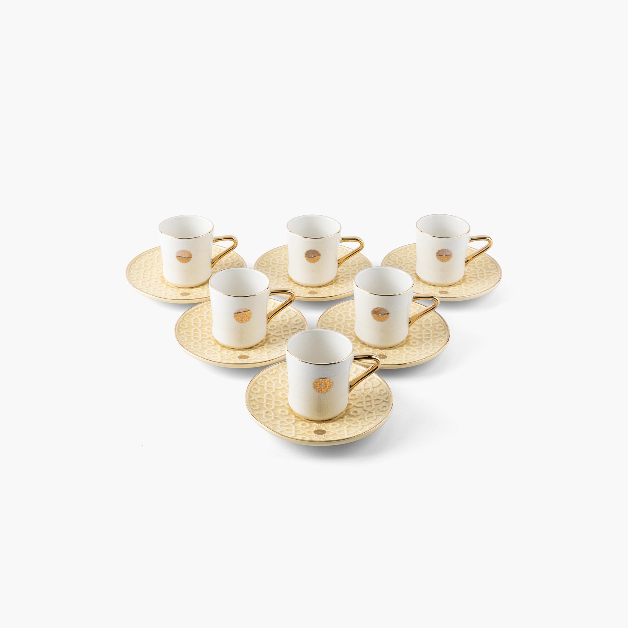 طقم قهوة تركي بورسلان 12 قطعة روسيت من أوتانتيك-household-dining-teaandcoffee-teaandcoffeesets-image-2