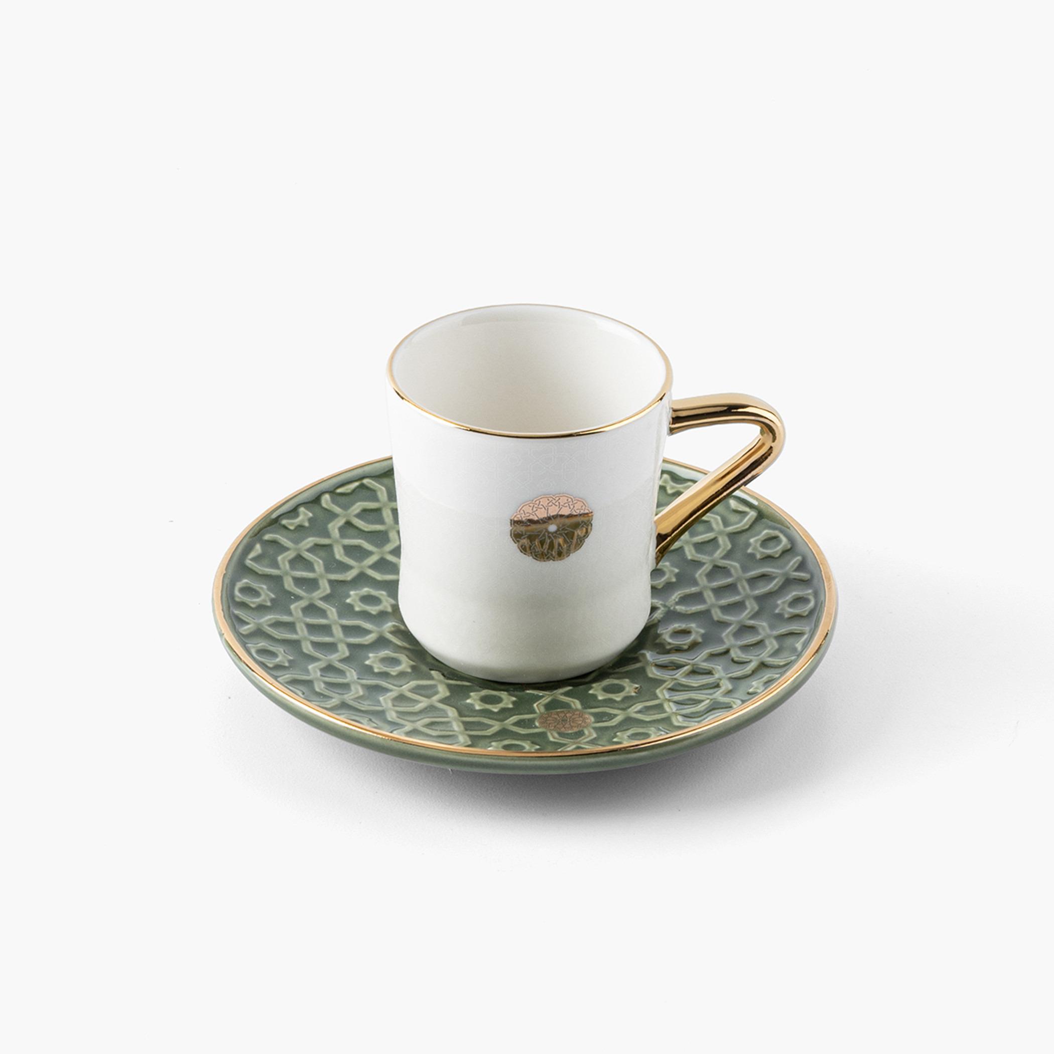 Rosette 12-Piece Porcelain Turkish Coffee Set-household-dining-teaandcoffee-teaandcoffeesets-image-3
