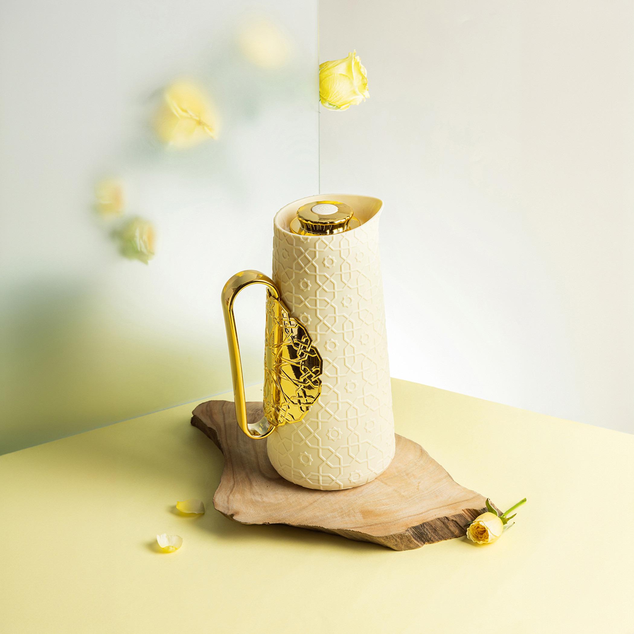 قارورة عازلة للحرارة منقوشة روزيت من أوتانتيك - 1 لتر-household-dining-teaandcoffee-vacuumflaskscoffeeandteapots-image-4