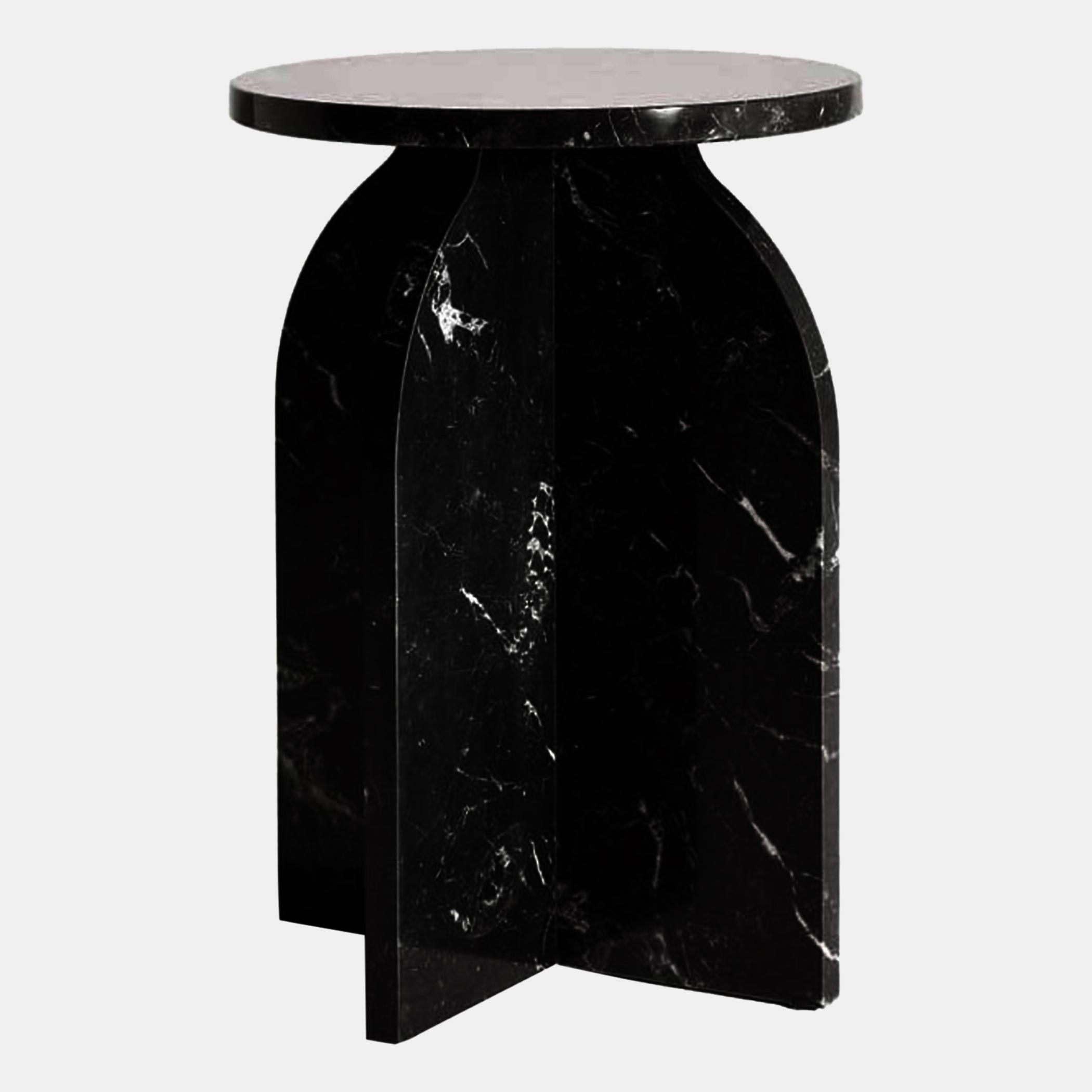 Lamac Blanca Marble Side Table