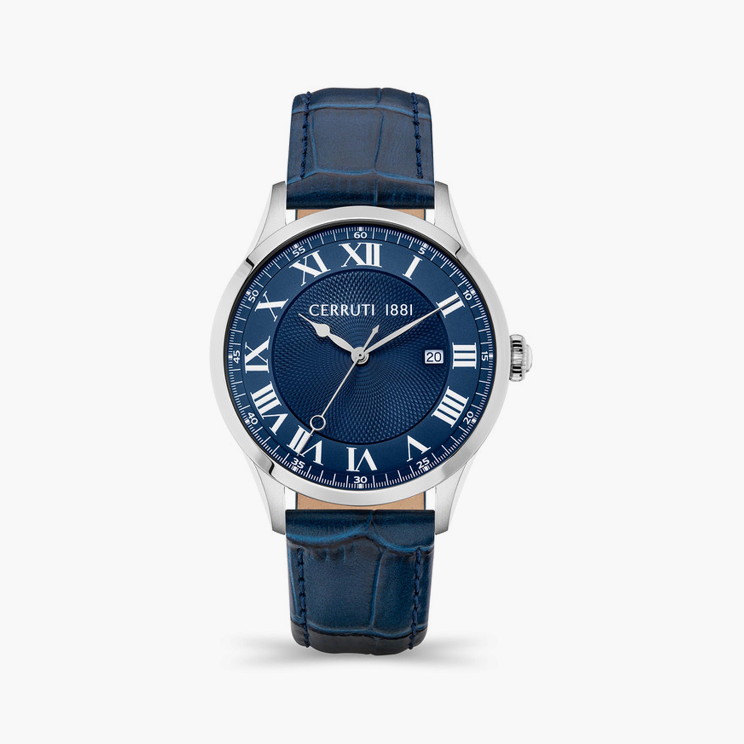 ساعة شيروتي 1881 للرجال بقياس 40 ملم من الجلد باللون الأزرق مع انالوج | CIWGB2114101-men-watchesandjewellery-watches-image-1